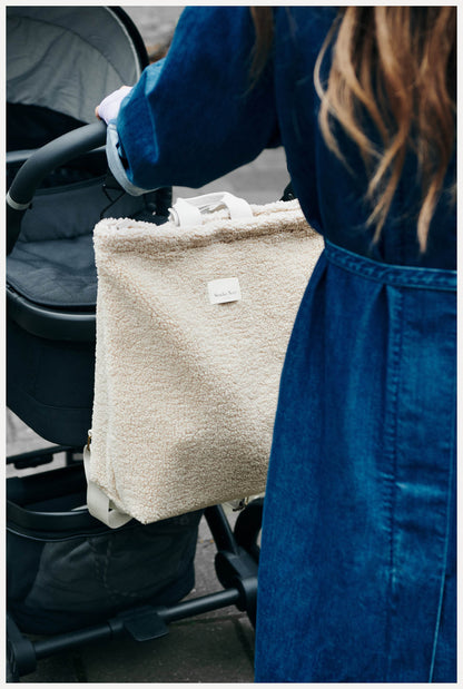 Studio Noos - Rucksack für Erwachsene "Ecru Teddy Adult Backpack" | ecru - Leja Concept Store