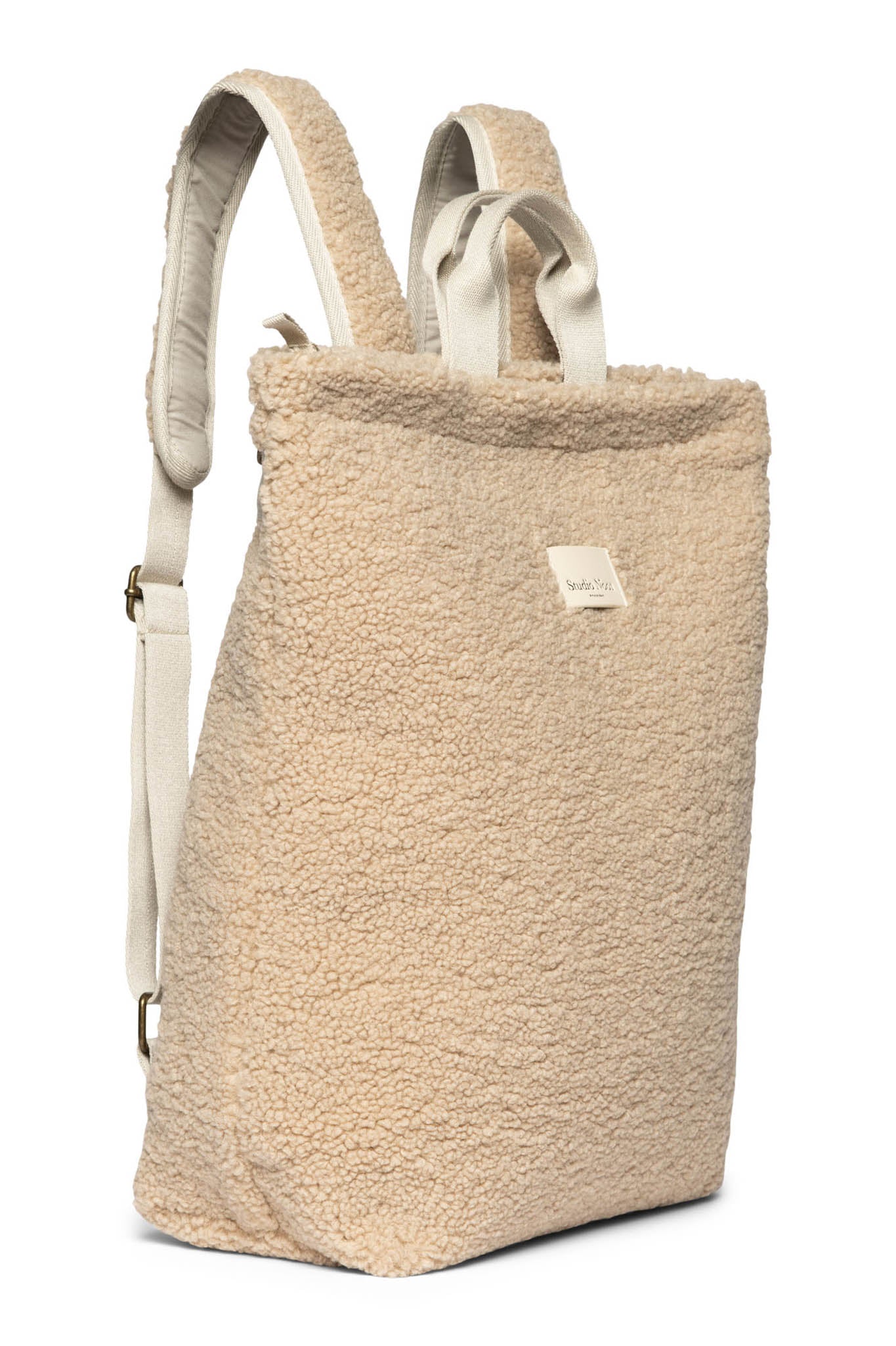 Studio Noos - Rucksack für Erwachsene "Ecru Teddy Adult Backpack" | ecru - Leja Concept Store