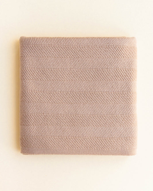 Hvid - Baby blanket made of merino wool "Freddie" | oat