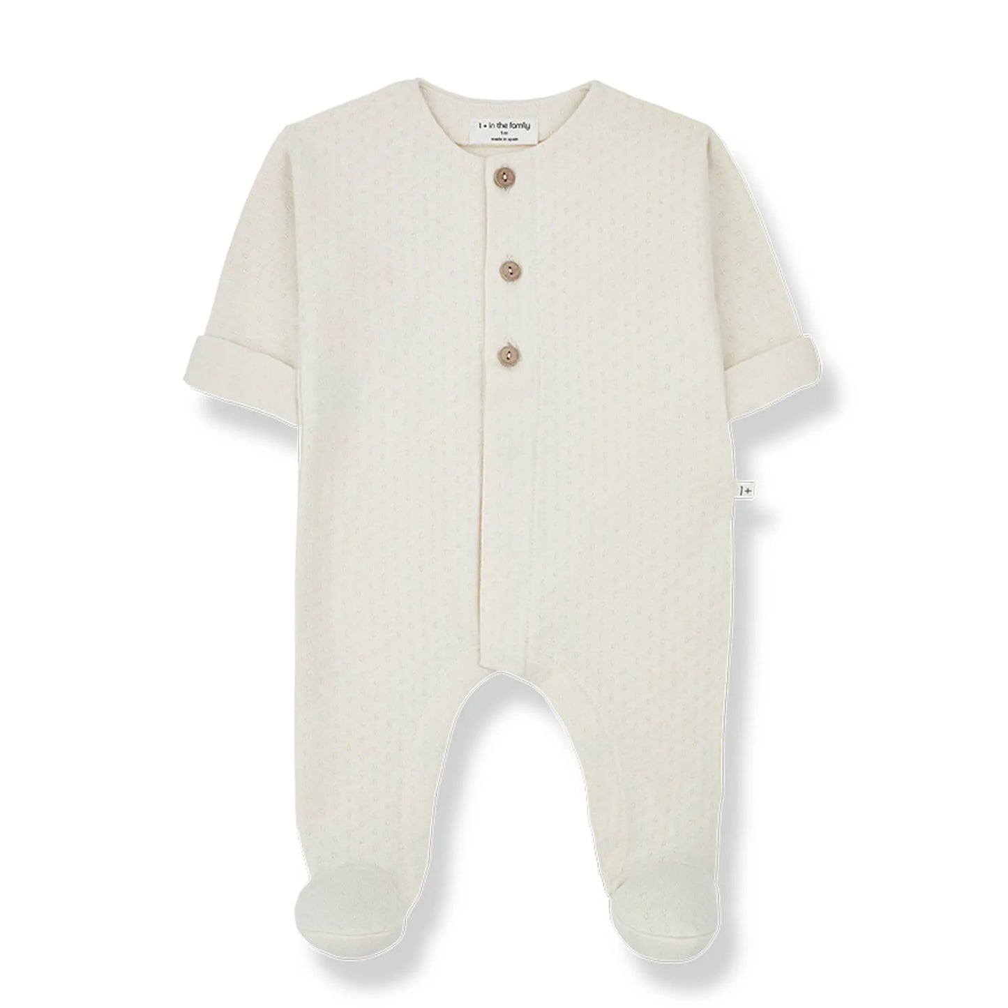 1 + in the Family - Jumpsuit W/Feet "Charlot" | ivory 1+ in the family