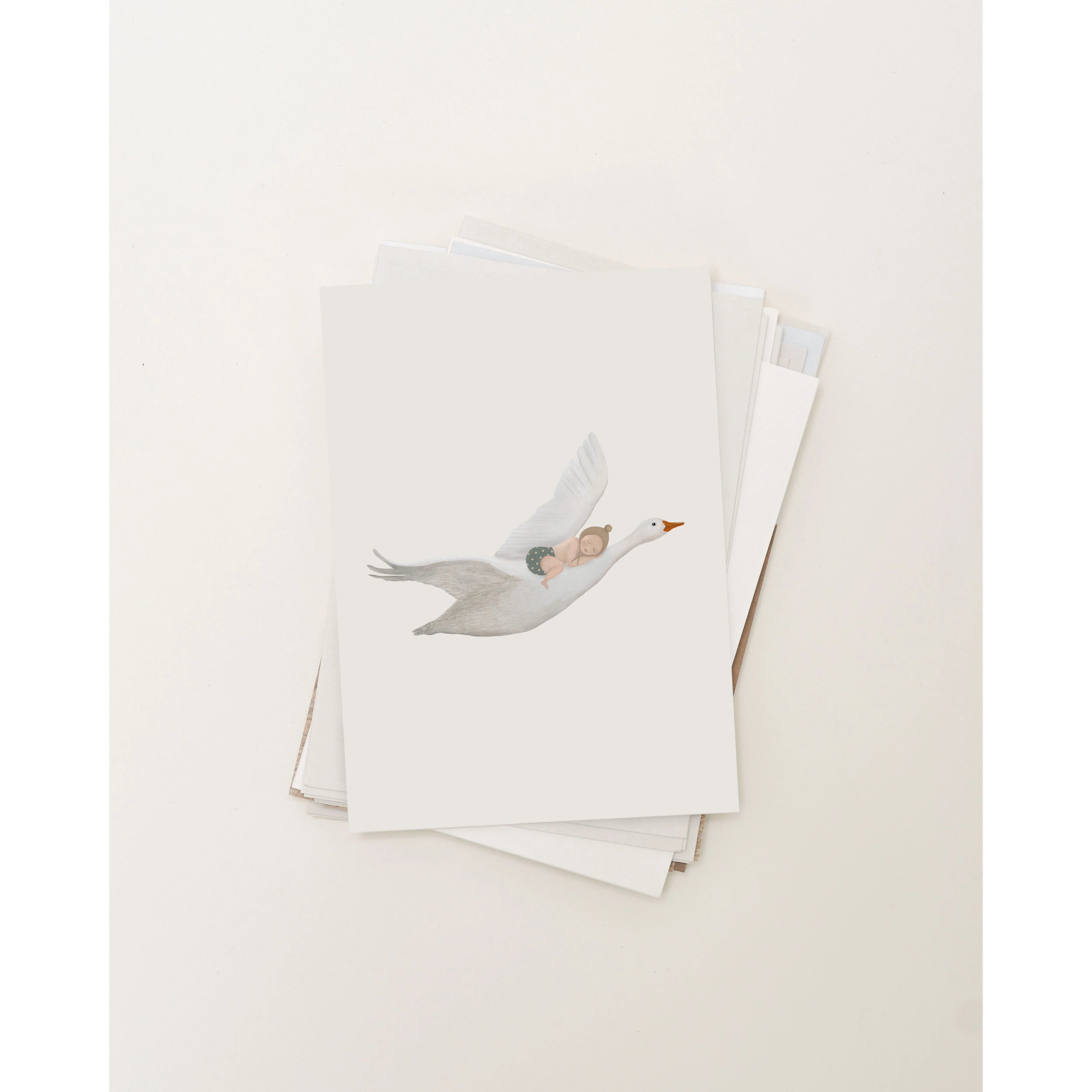 Sâlt + Flor - Grußkarte / Postkarte "Goose-Light"