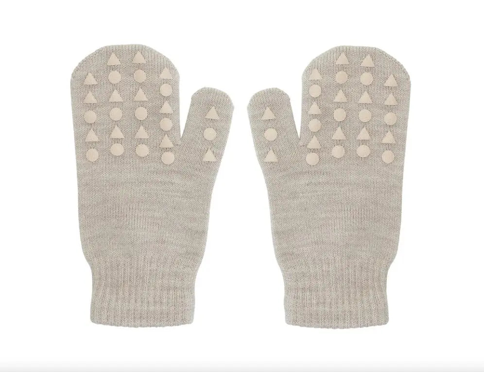 GoBabyGo - Fäustlinge aus Merinowolle "Wool Grip Gloves" | sand GoBabyGo