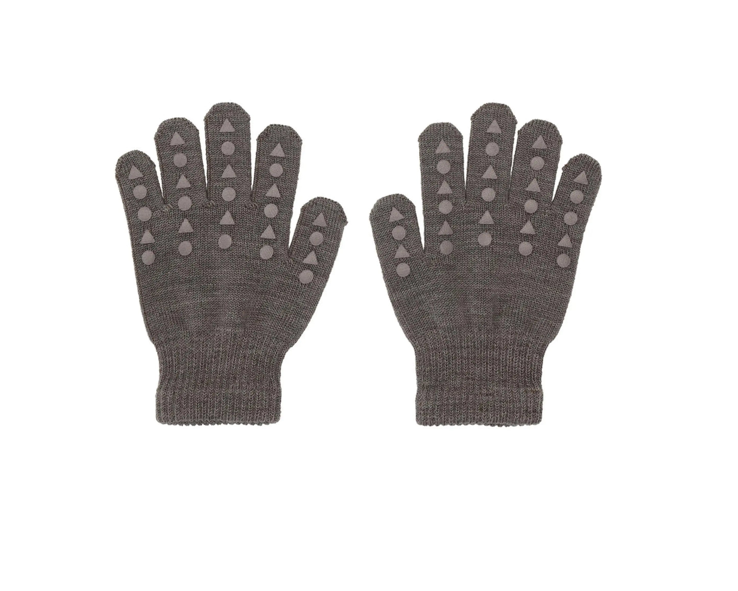 GoBabyGo - Handschuhe aus Merinowolle "Wool Grip Gloves" | brown melange GoBabyGo