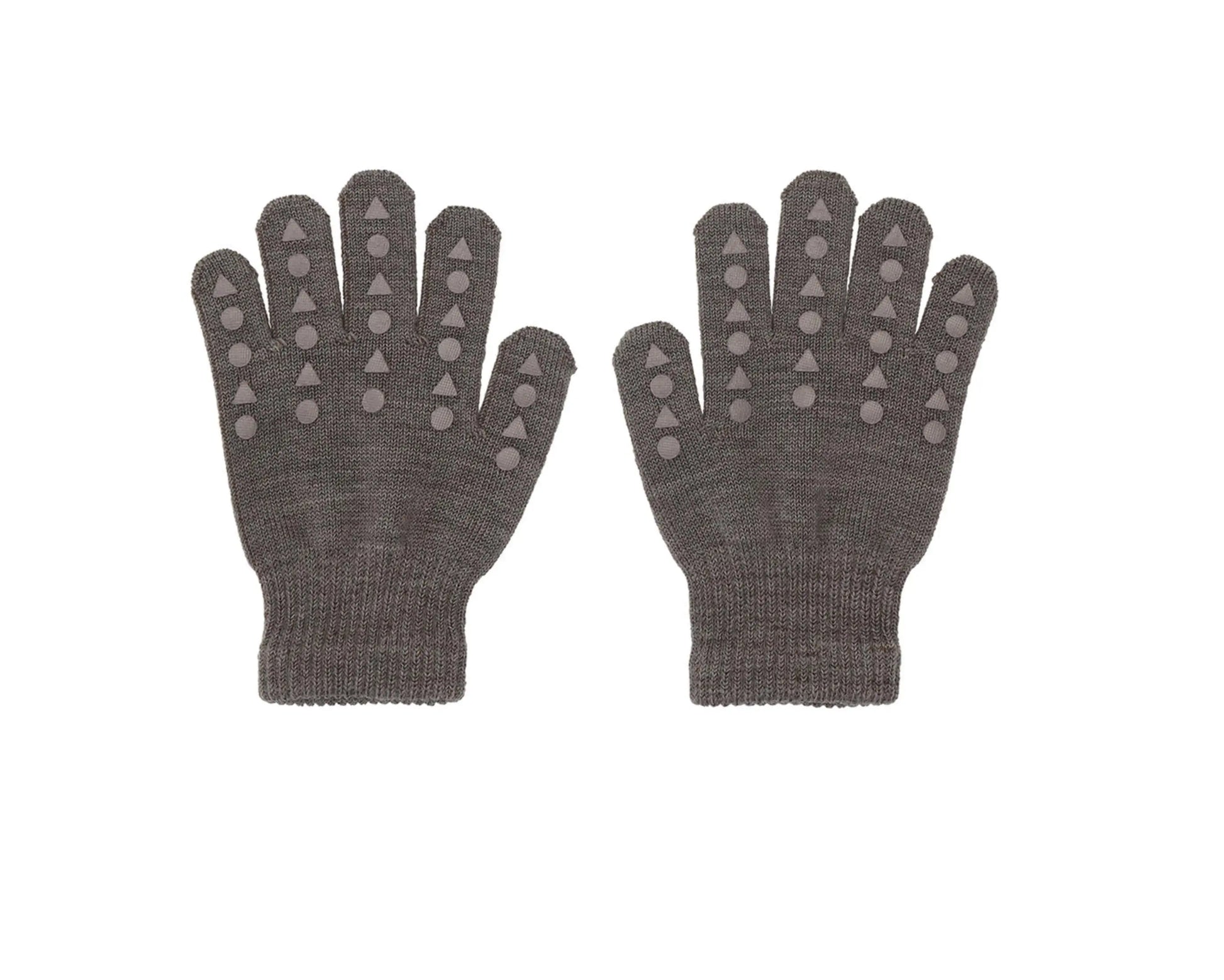 GoBabyGo - Handschuhe aus Merinowolle "Wool Grip Gloves" | brown melange GoBabyGo