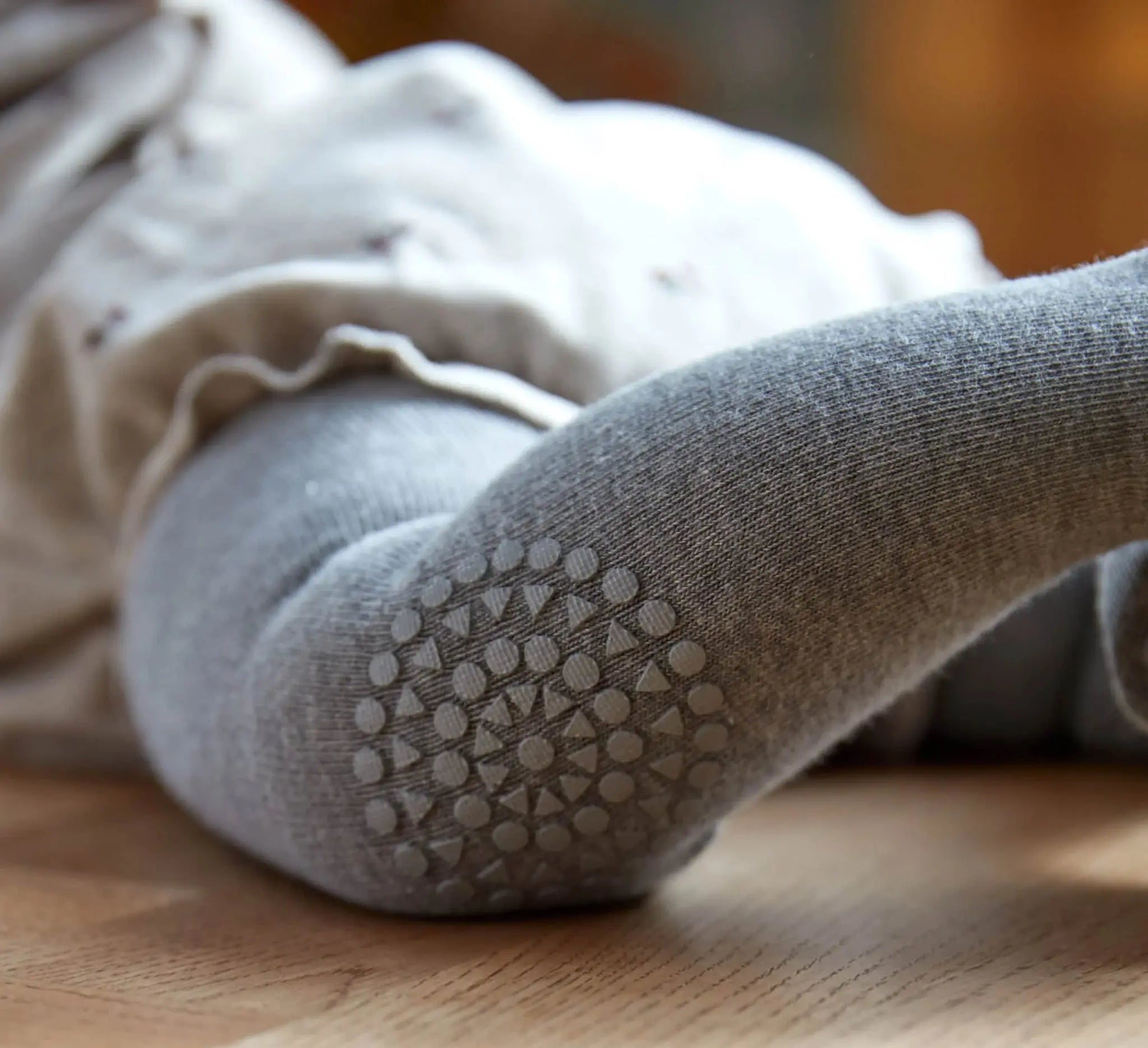 GoBabyGo - Krabbelstrumpfhose "Crawling Tights" | grey melange GoBabyGo