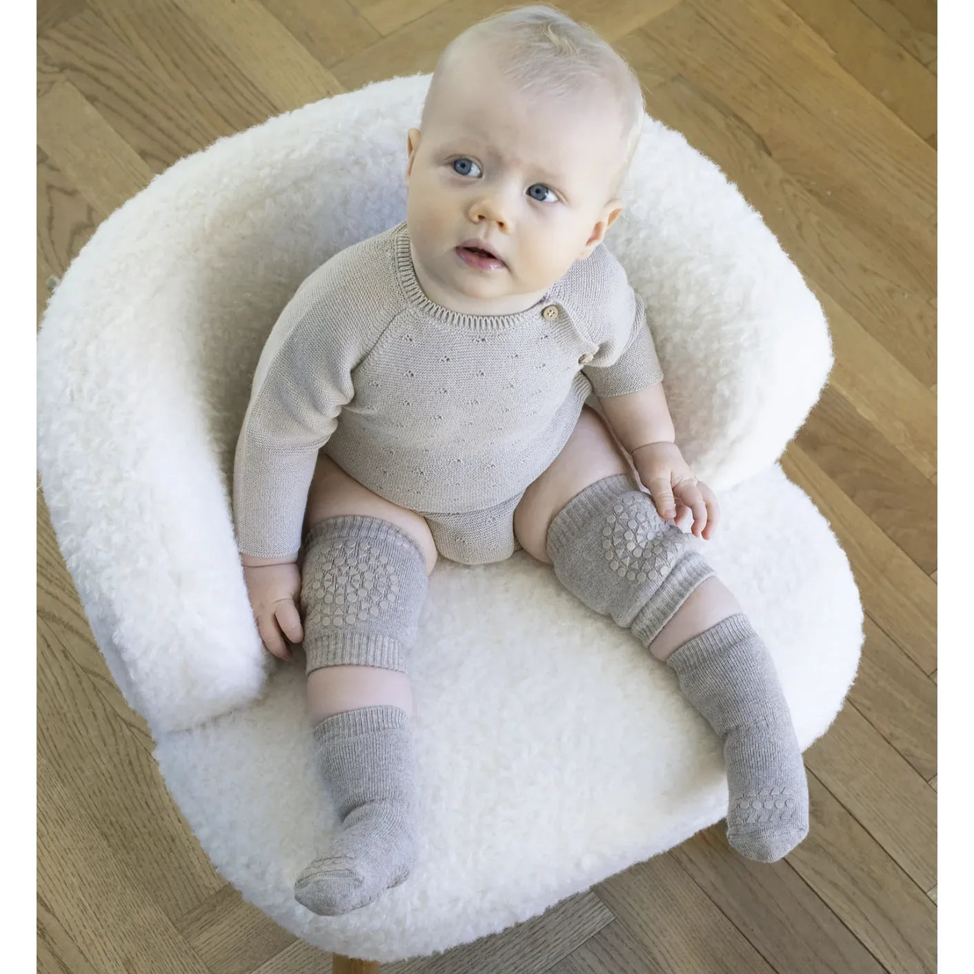 GoBabyGo - Anti-Rutsch-Knieschoner "Crawling Knee Pads" | sand