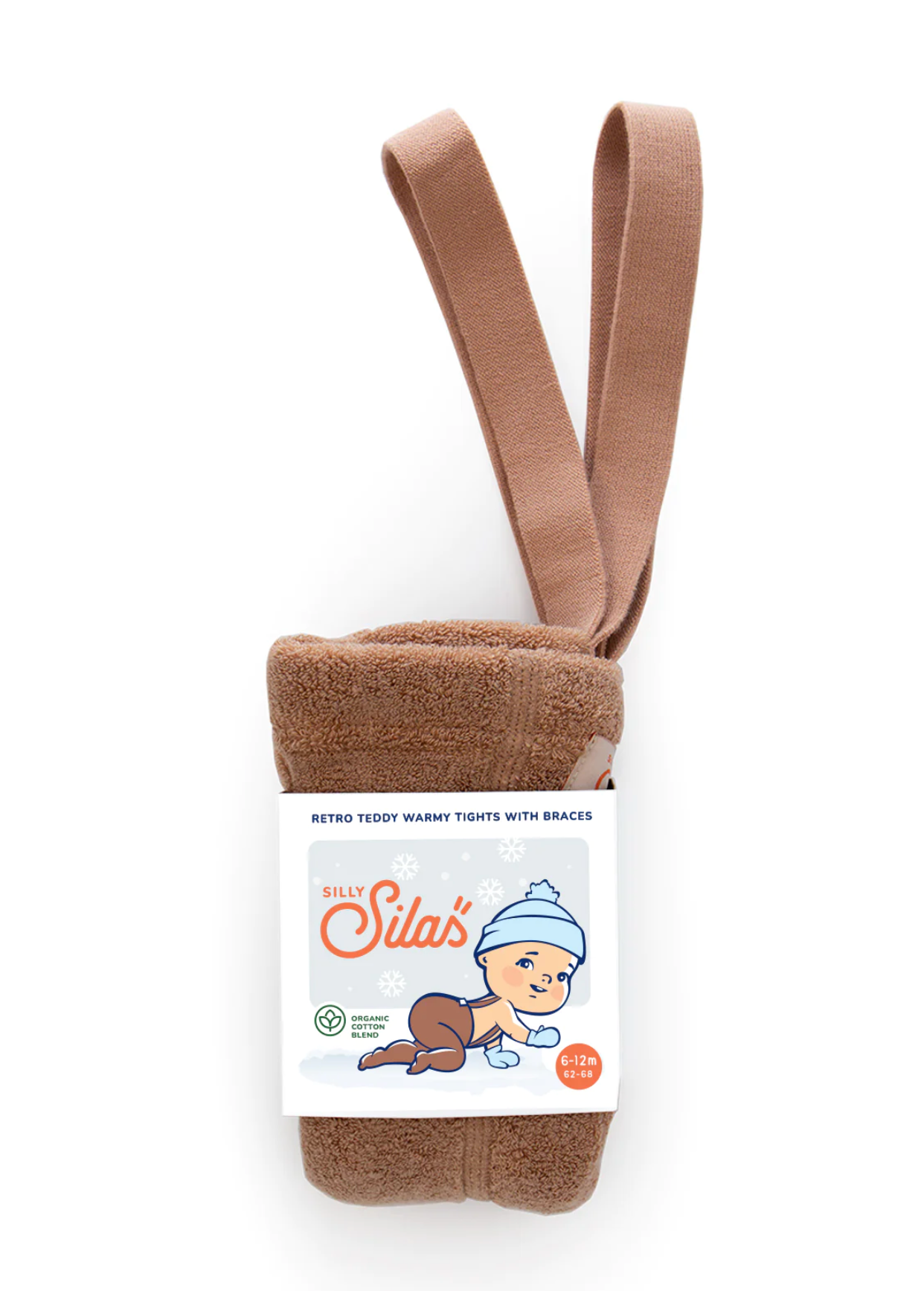Silly Silas - Granny Teddy Strumpfhose mit Fuss "Granny Teddy Footed Cotton Tights" |  light brown - Leja Concept Store