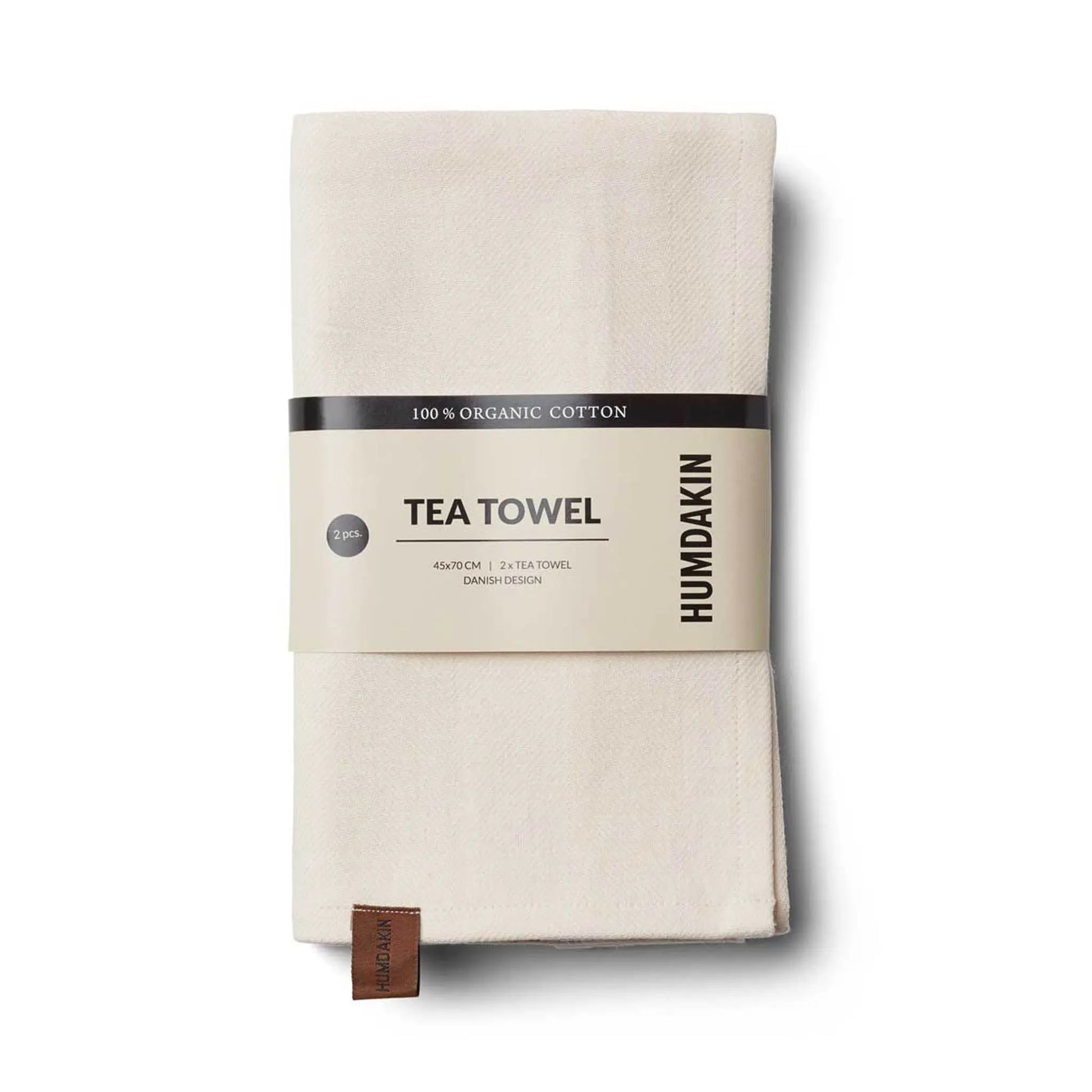 HUMDAKIN - 2er Pack Geschirrtücher "Organic tea towel" | 029 shell HUMDAKIN