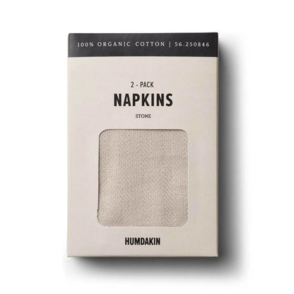 HUMDAKIN - Servietten im 2er Pack "Napkin" | light stone HUMDAKIN