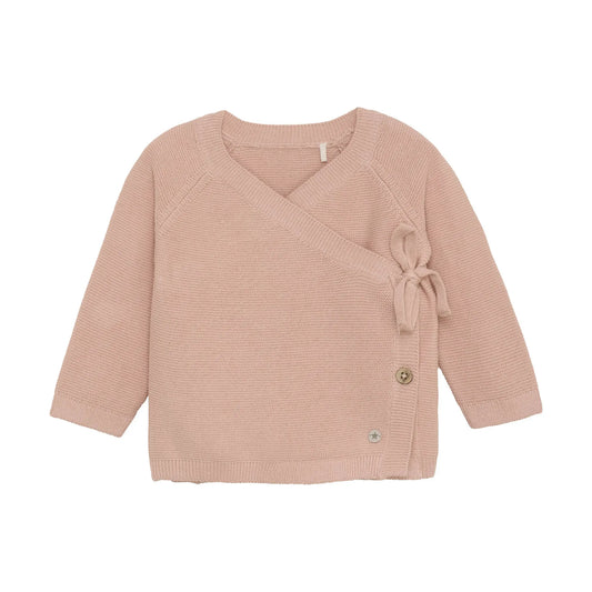 HUTTELIHUT - Cardigan "Cardigan Wrap Knit" | mahogany rose Huttelihut