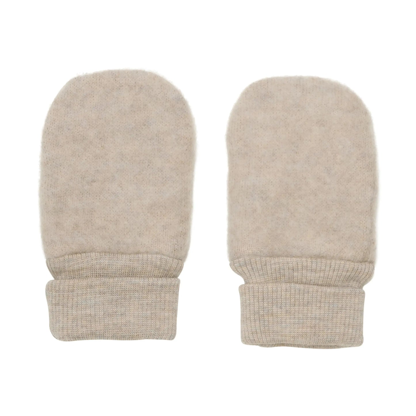 HUTTELIHUT - Fäustlinge "Mittens Wool Fleece 2-layer" | camel melange Huttelihut