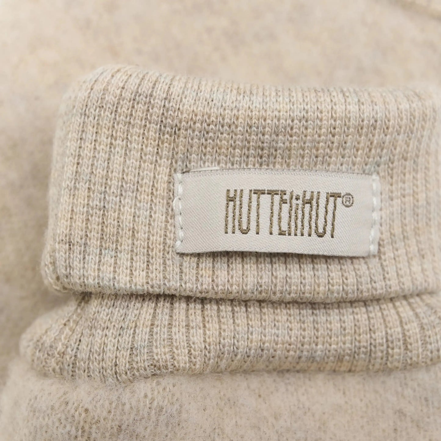 HUTTELIHUT - Fäustlinge "Mittens Wool Fleece 2-layer" | camel melange Huttelihut