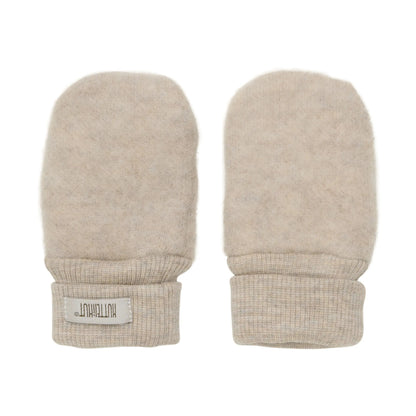 HUTTELIHUT - Fäustlinge "Mittens Wool Fleece 2-layer" | camel melange Huttelihut