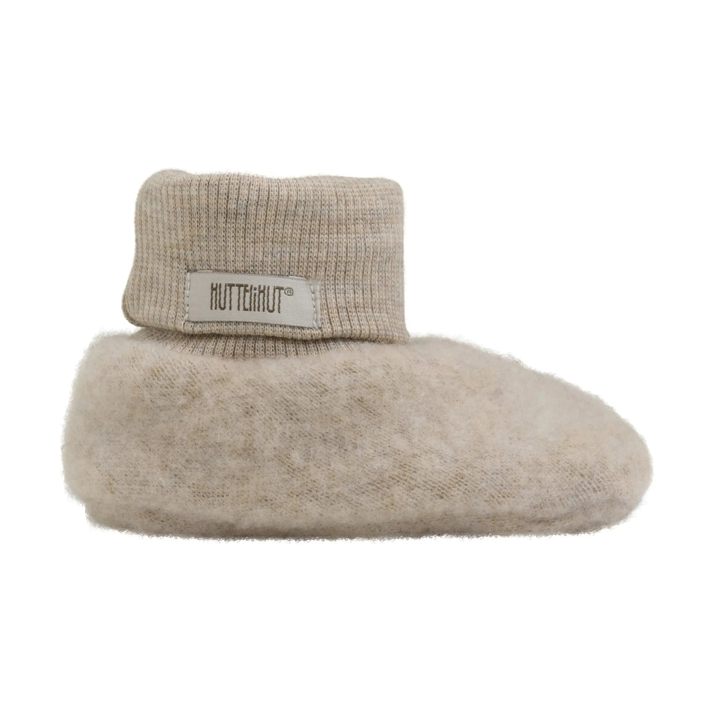 HUTTELIHUT - Footies Wollfleece 2-lagig "Footies Wool Fleece 2-layer" | camel melange Huttelihut