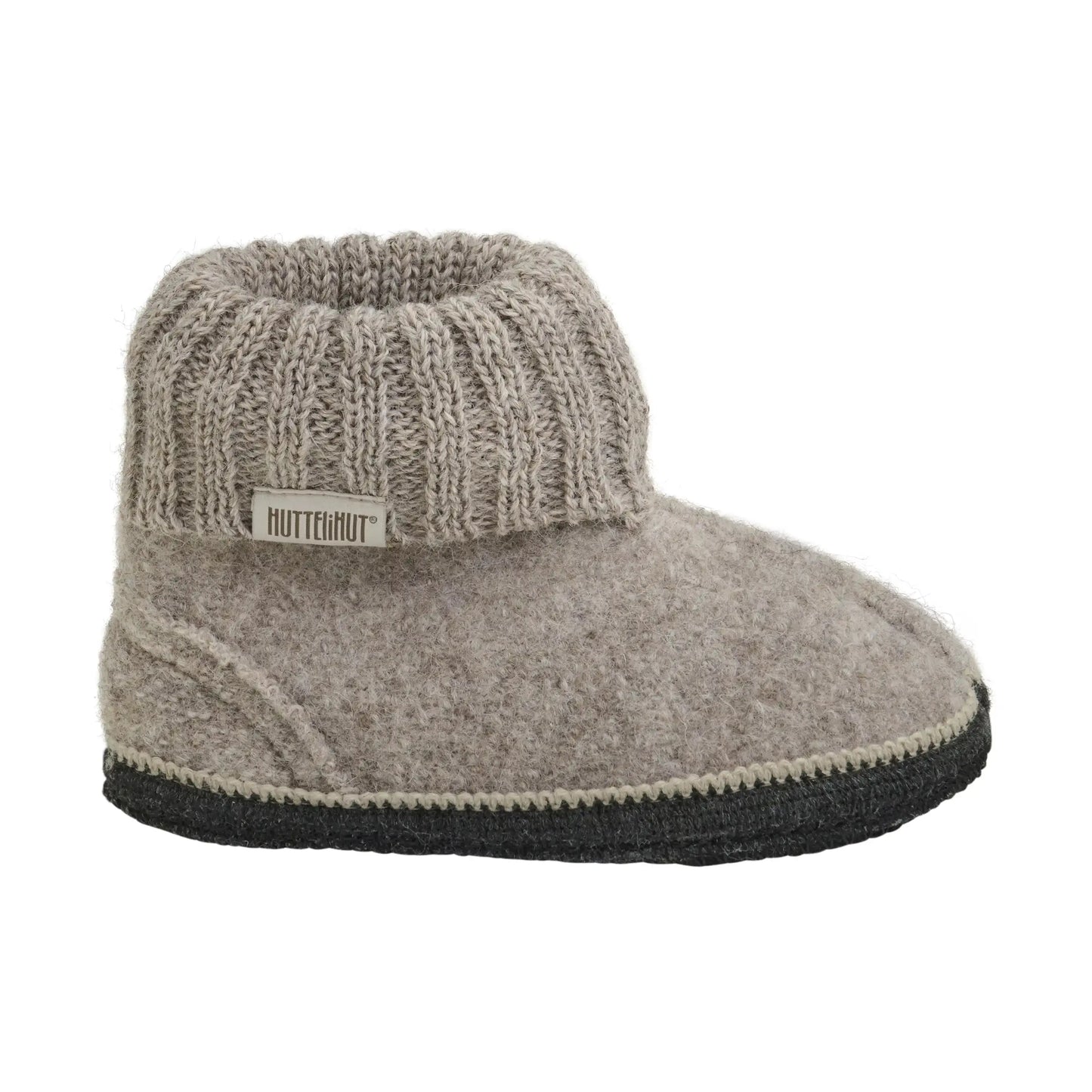 HUTTELIHUT - Hausschuhe "Slippers Wool" | camel melange Huttelihut