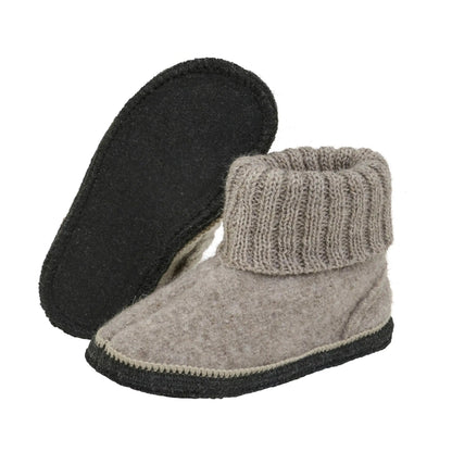 HUTTELIHUT - Hausschuhe "Slippers Wool" | camel melange Huttelihut