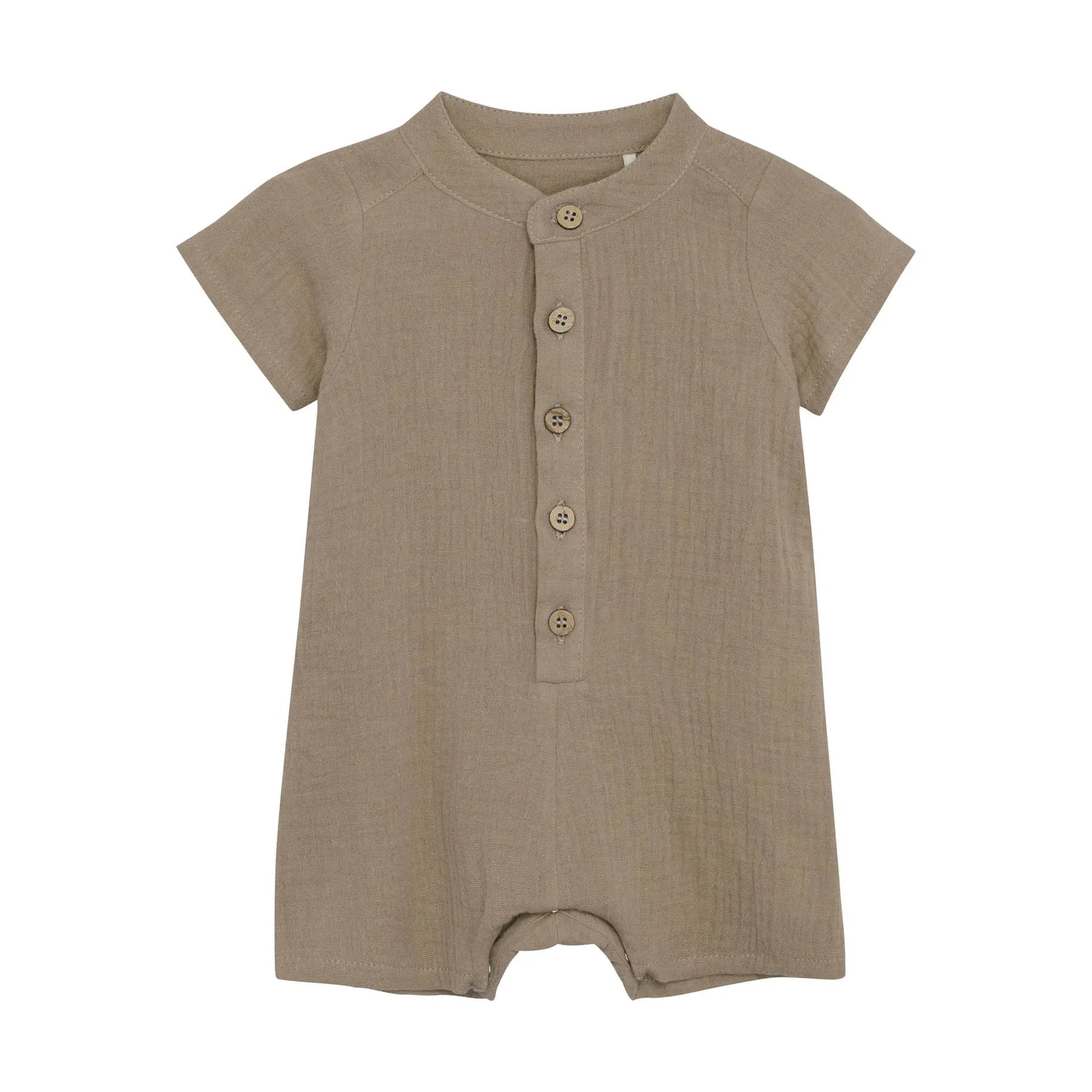 HUTTELIHUT - Playsuit "Playsuit SS Muslin" | silver sage Huttelihut