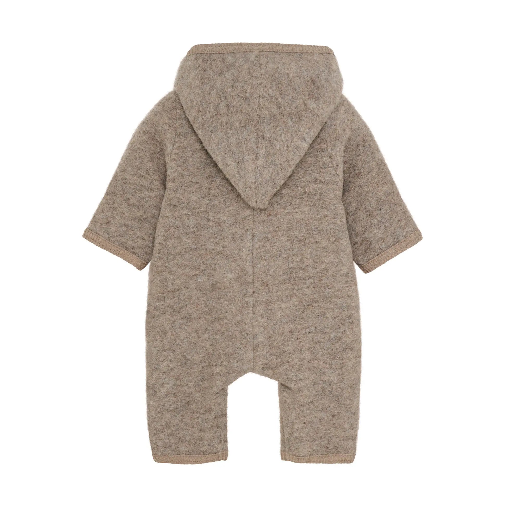 HUTTELIHUT - Woll-Walk Overall "Pram Suit Wool w. Lining" | camel melange Huttelihut