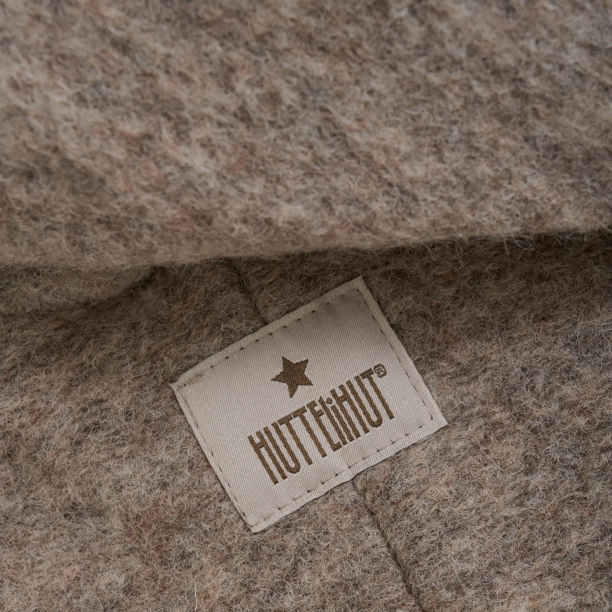 HUTTELIHUT - Woll-Walk Overall "Pram Suit Wool w. Lining" | camel melange Huttelihut