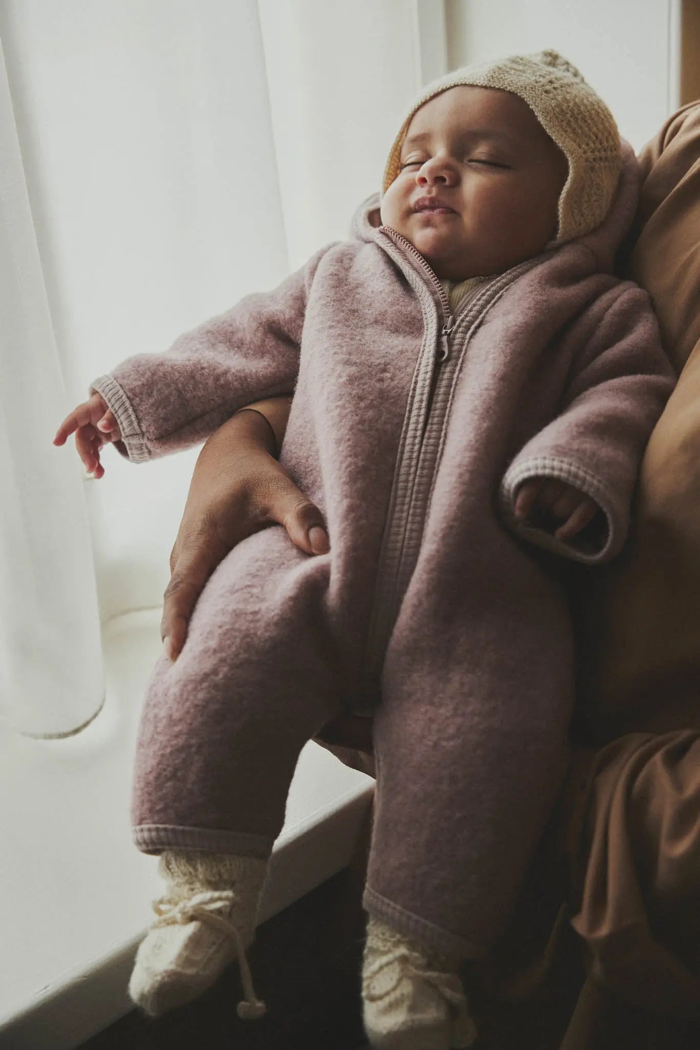 HUTTELIHUT - Woll-Walk Overall "Pram Suit Wool w. Lining" | fawn Huttelihut