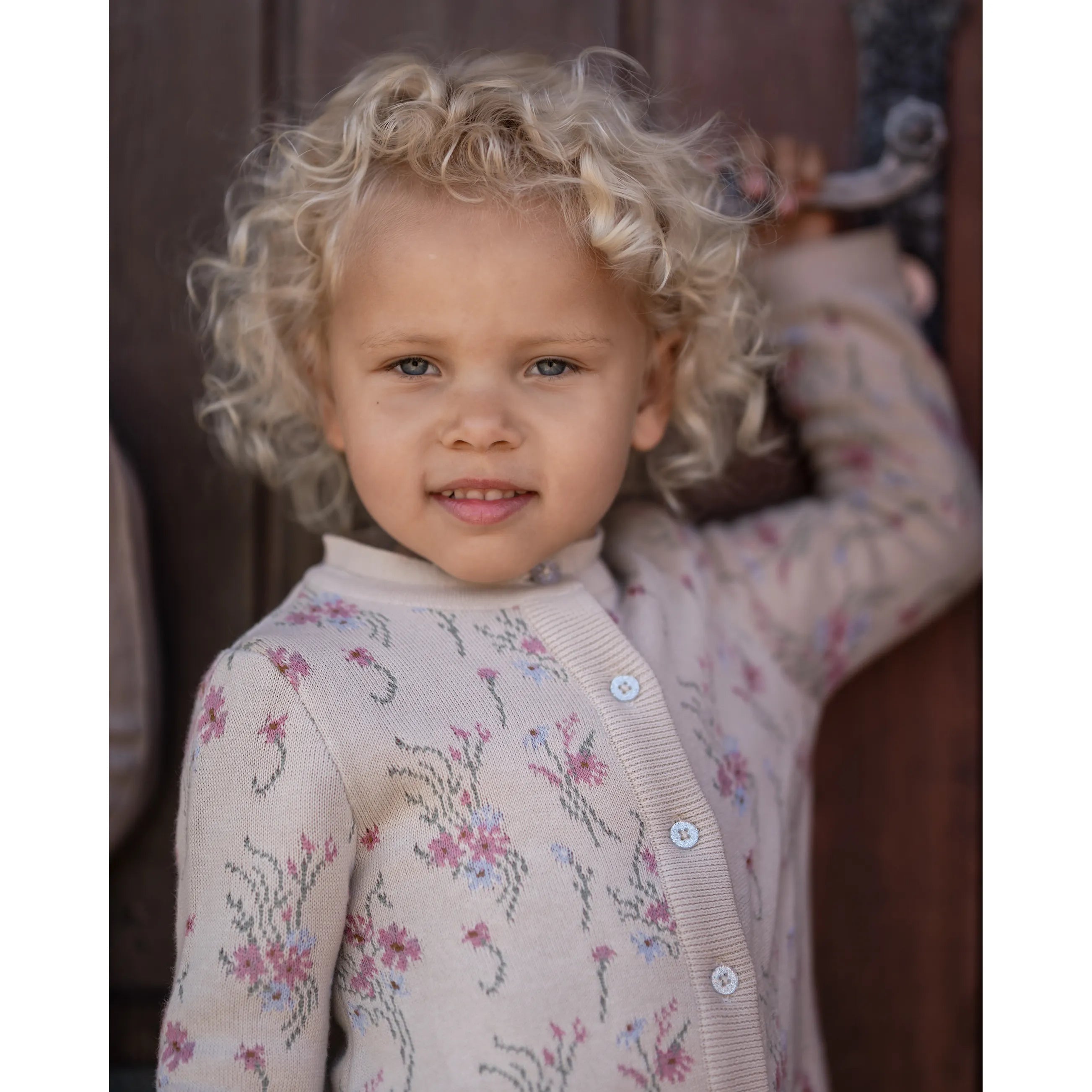 Hanevild - Blusen "Flower cardigan" | summer sand