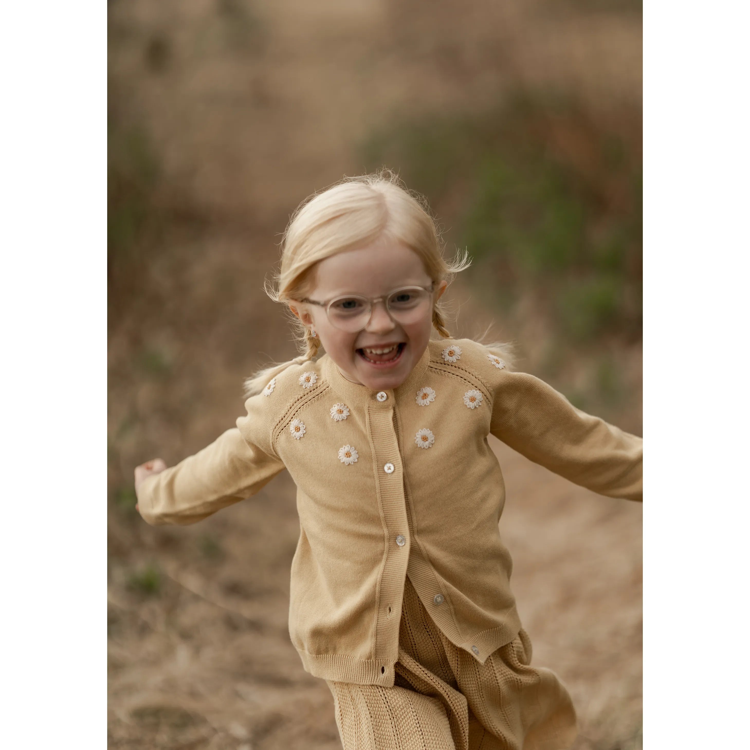 Hanevild - Blusen "Daisy cardigan" | italien straw