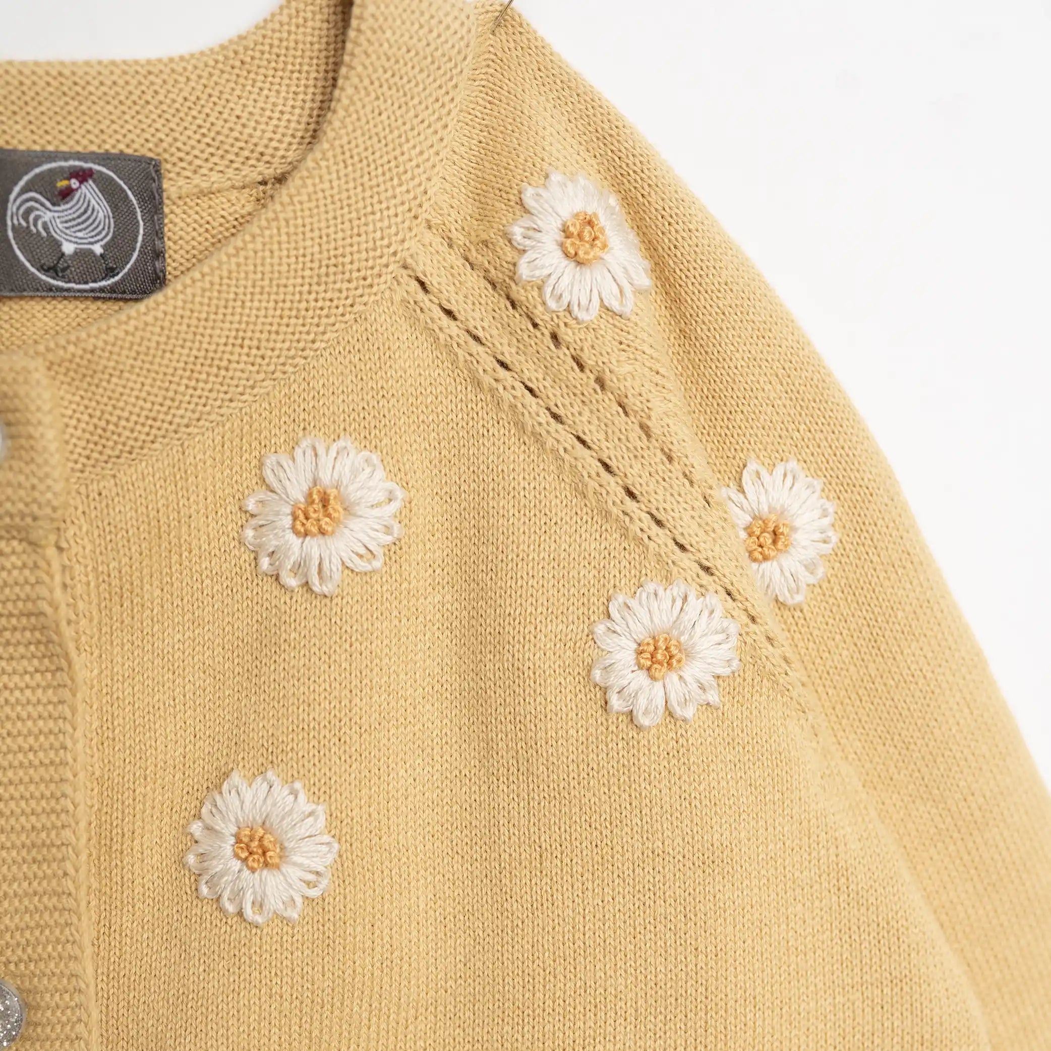 Hanevild - Blusen "Daisy cardigan" | italien straw