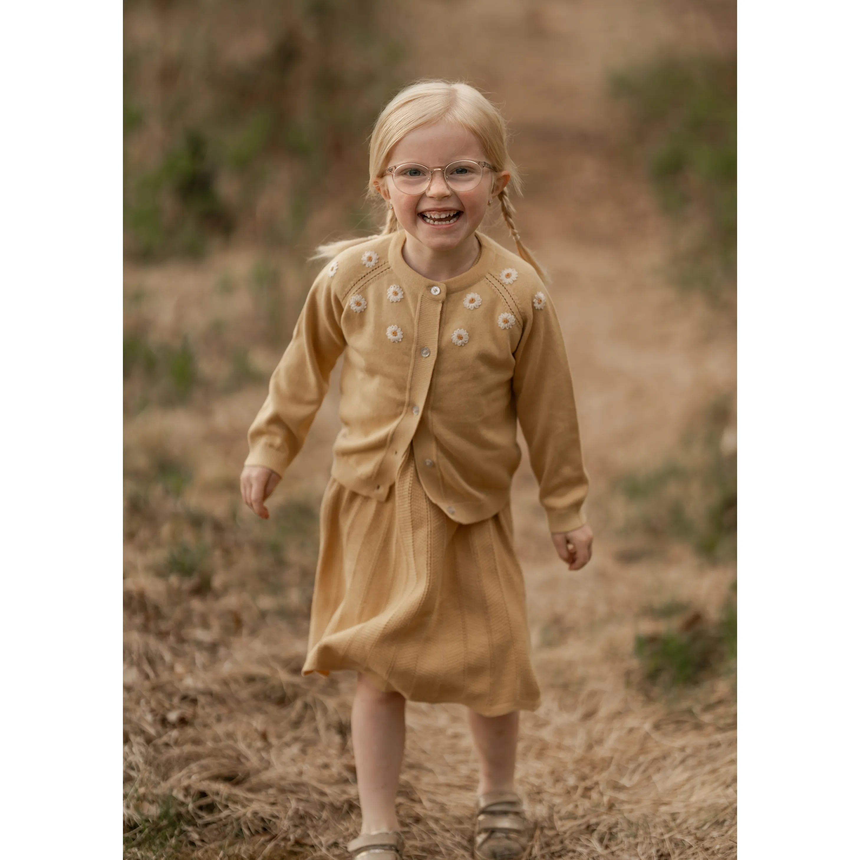 Hanevild - Blusen "Daisy cardigan" | italien straw