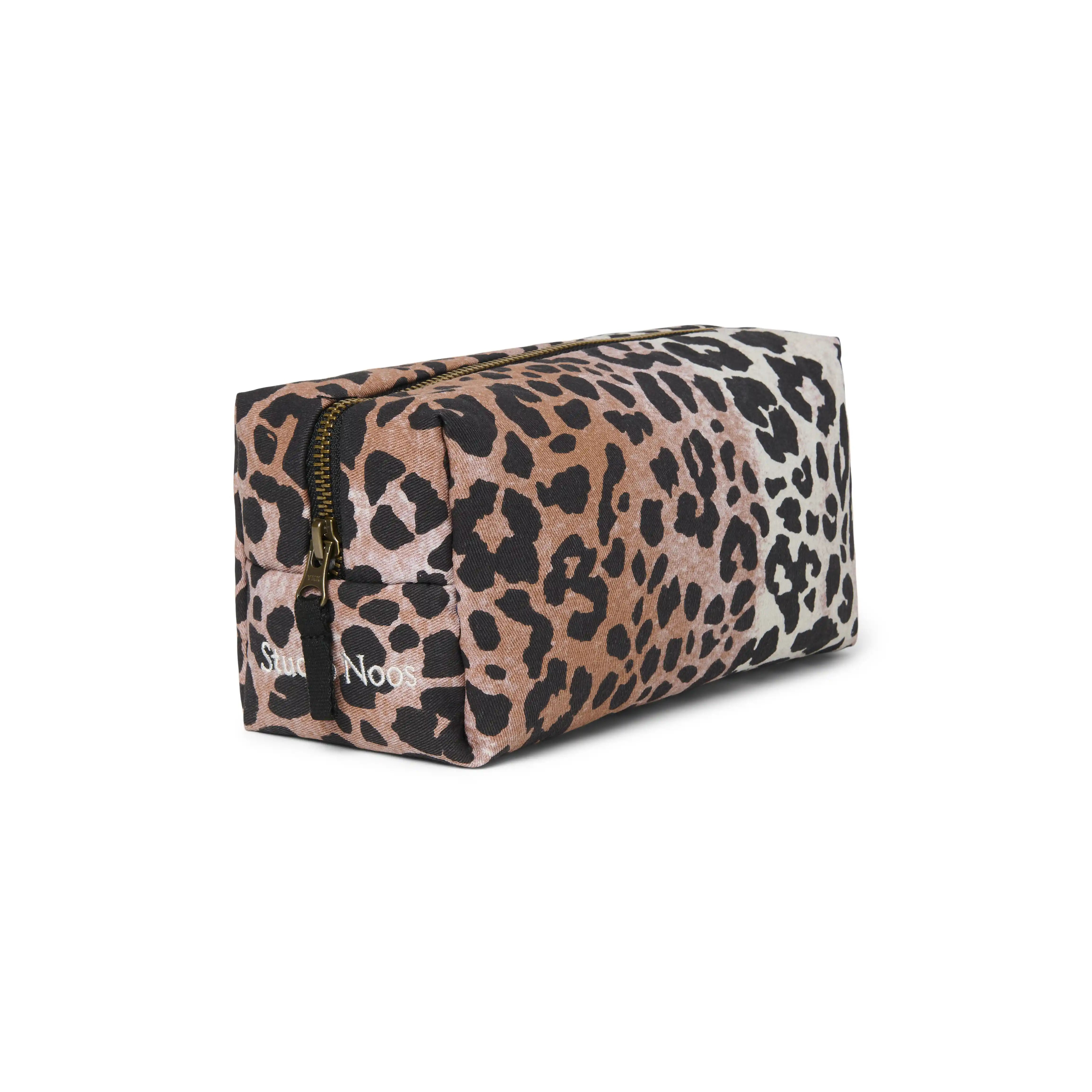 Studio Noos - Kosmetiktasche "Soft Cotton Leopard Pouch" | verschiedene Farben