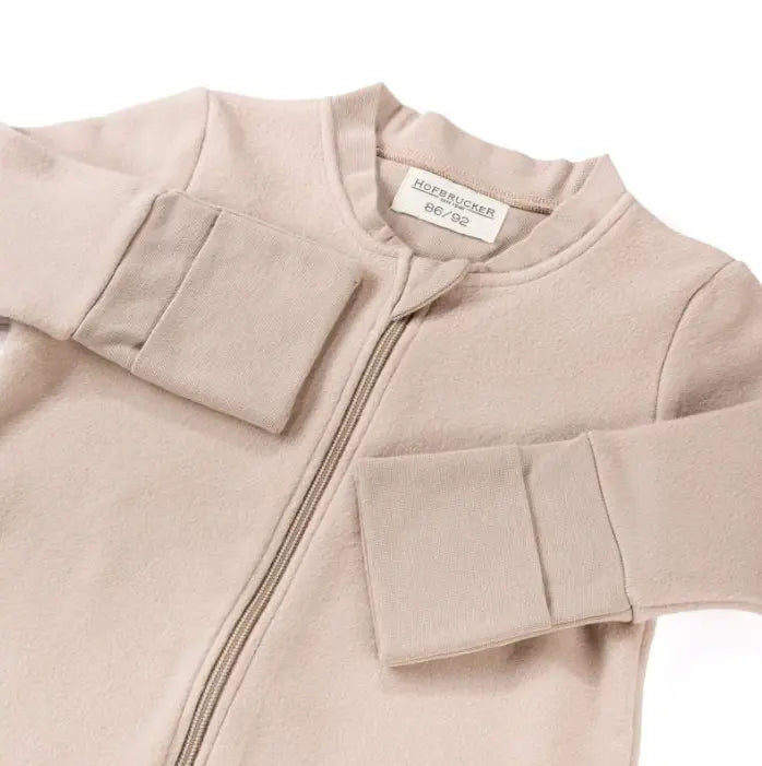 Hofbrucker - Baby Schlafsack mit Füßen "MILO" | taupe Hofbrucker