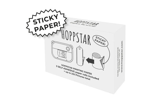 Hoppstar - Papierrollen - Selbstklebend - 3er Nachfüllpack Hoppstar