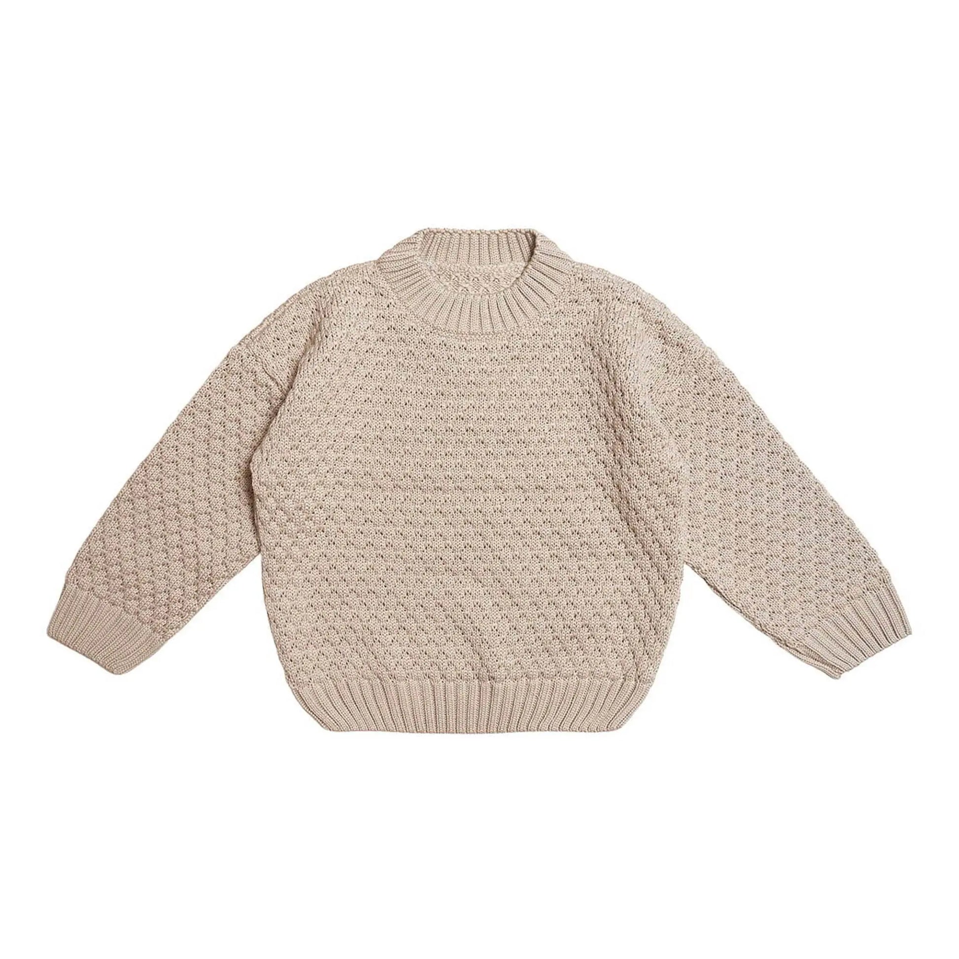 Huttelihut - Strickpullover “Longsleeve Bobbi“ | camel Huttelihut