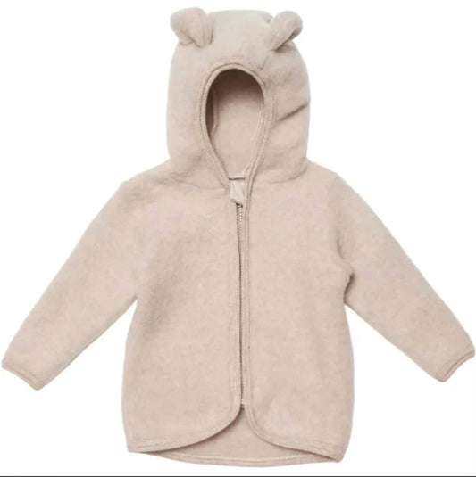 Huttelihut - Wollfleece Jacke "Jacket Ears Soft Wool JACKIE" | camel Huttelihut