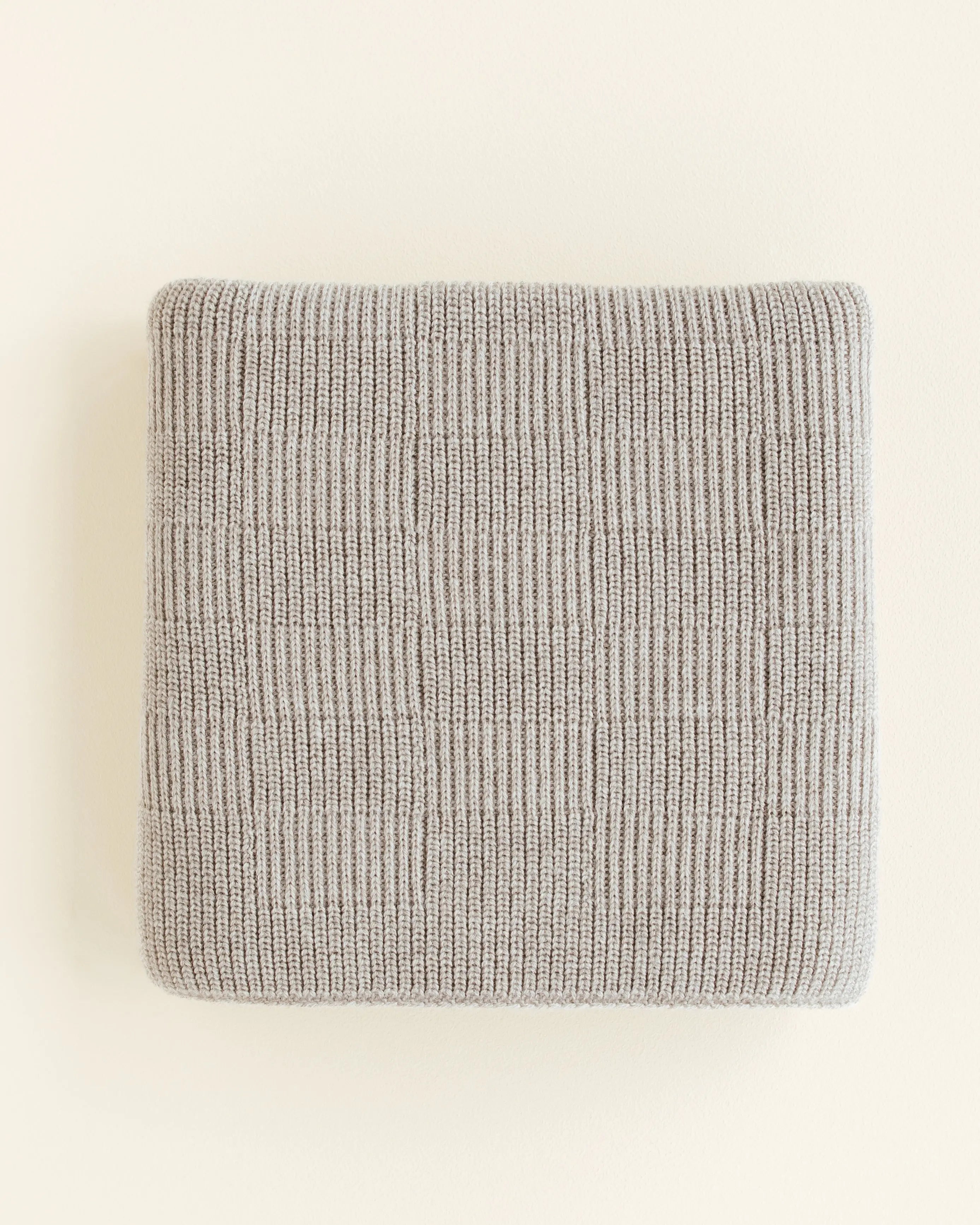 Hvid - Babydecke aus Merinowolle "Ivy" | pebble hvid