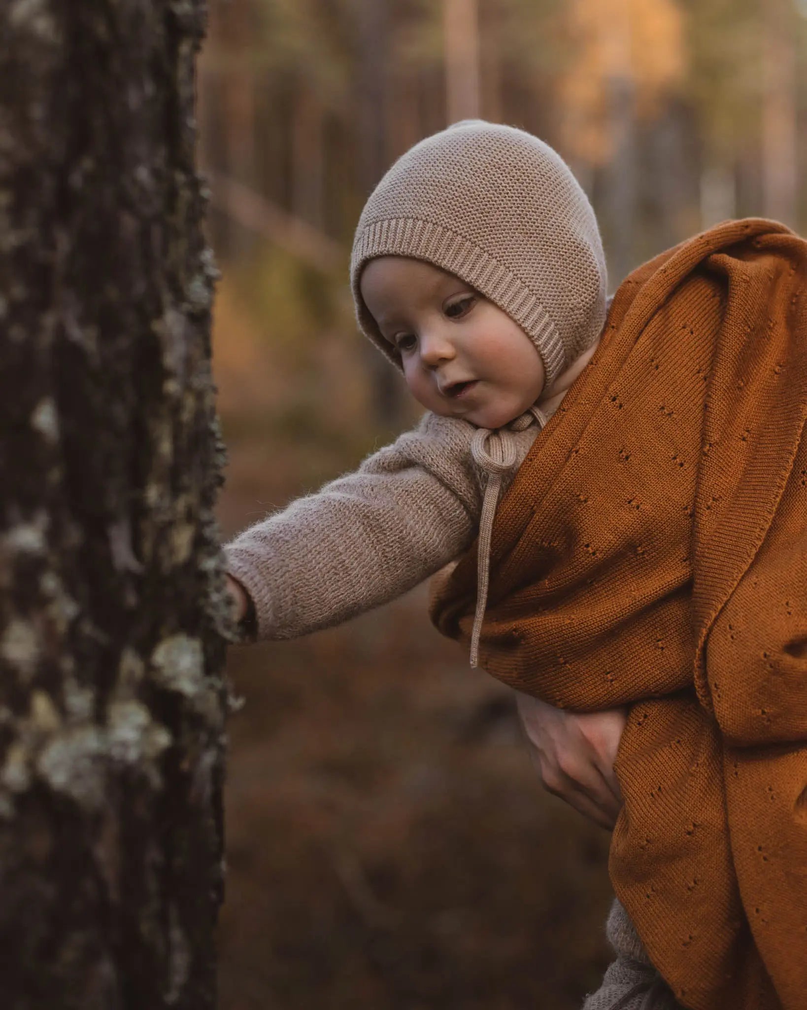 Hvid - Mütze für Neugeborene "Bonnet Dolly | Newborn" | sand Hvid