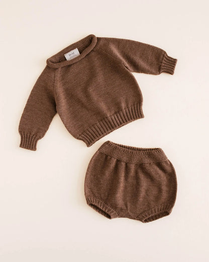 Hvid - Strickpullover "Georgette" | mocha Hvid