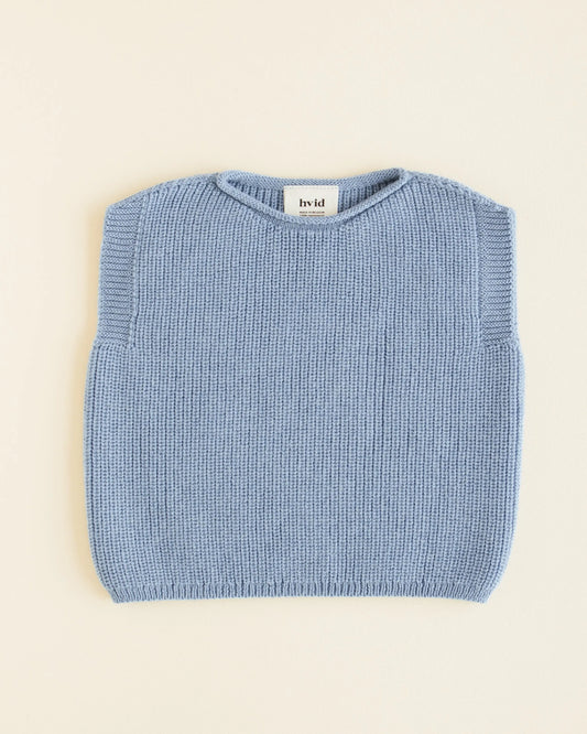 Hvid - Strickpullunder "Vest Harvey" | light blue Hvid