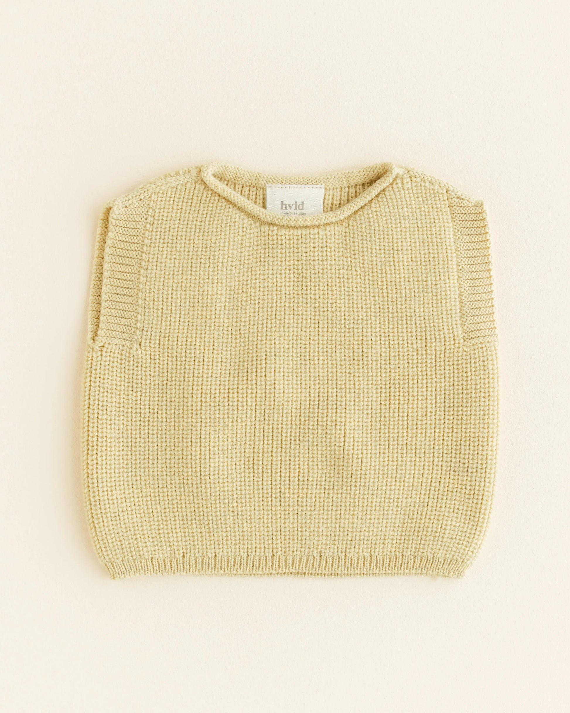 Hvid - Strickpullunder "Vest Harvey" | light yellow Hvid