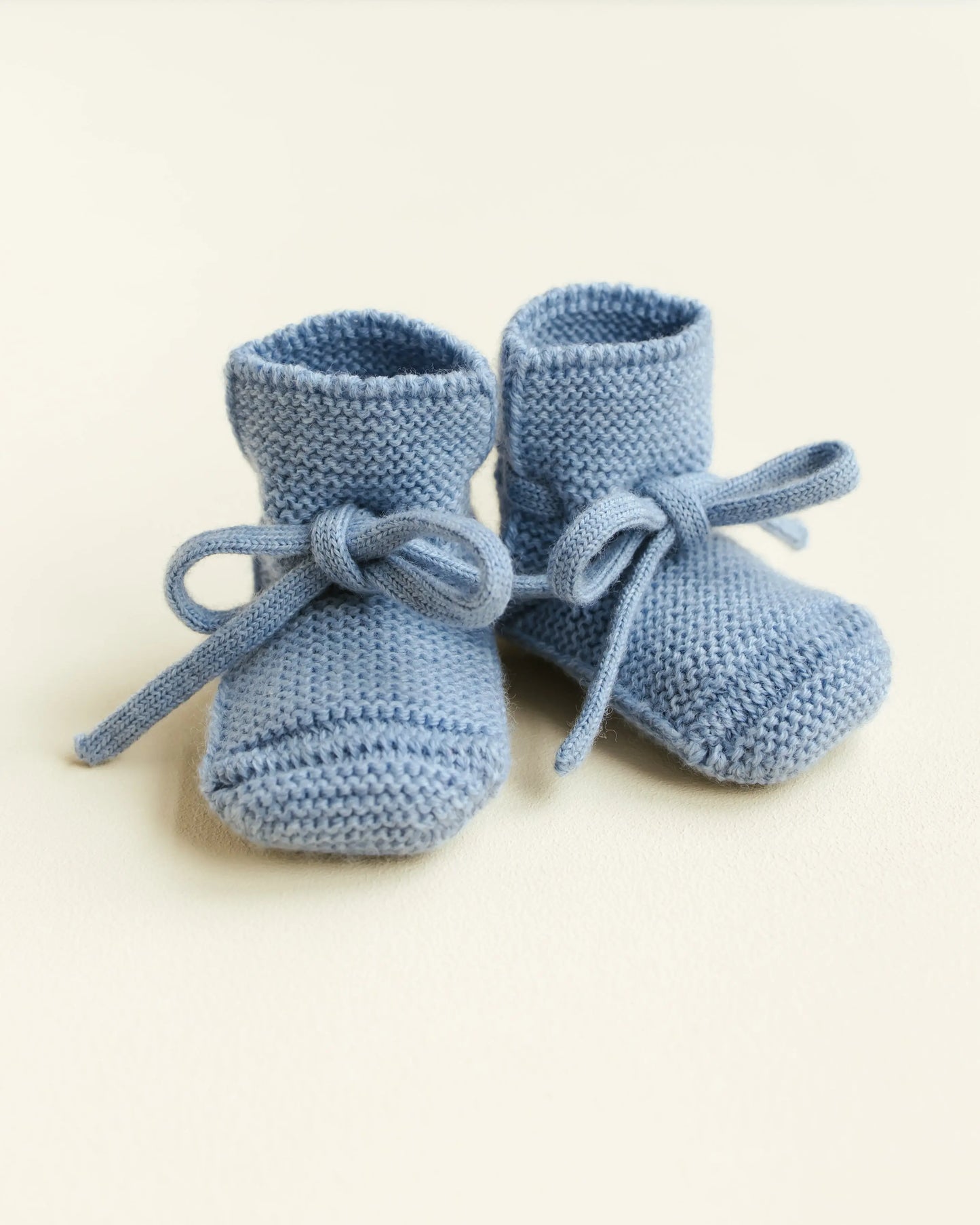 Hvid - Strickschühchen "Booties" | light blue Hvid