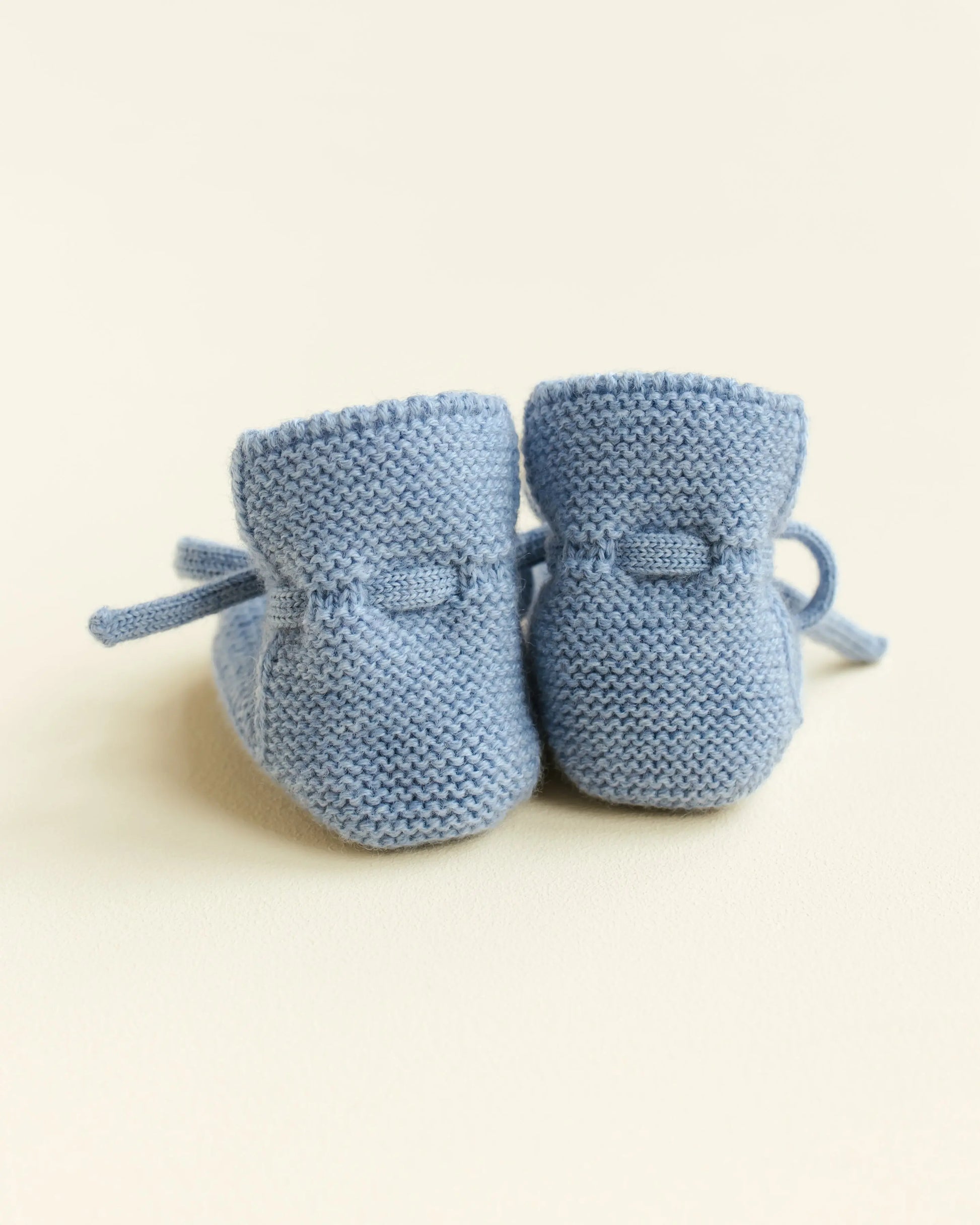 Hvid - Strickschühchen "Booties" | light blue Hvid