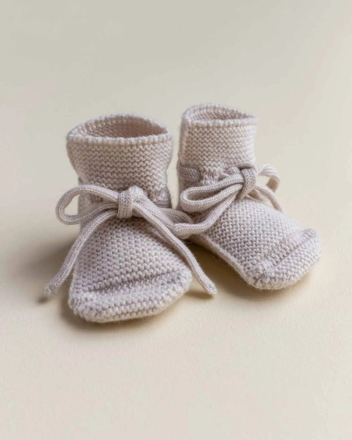 Hvid - Strickschühchen "Booties" | off-white Hvid