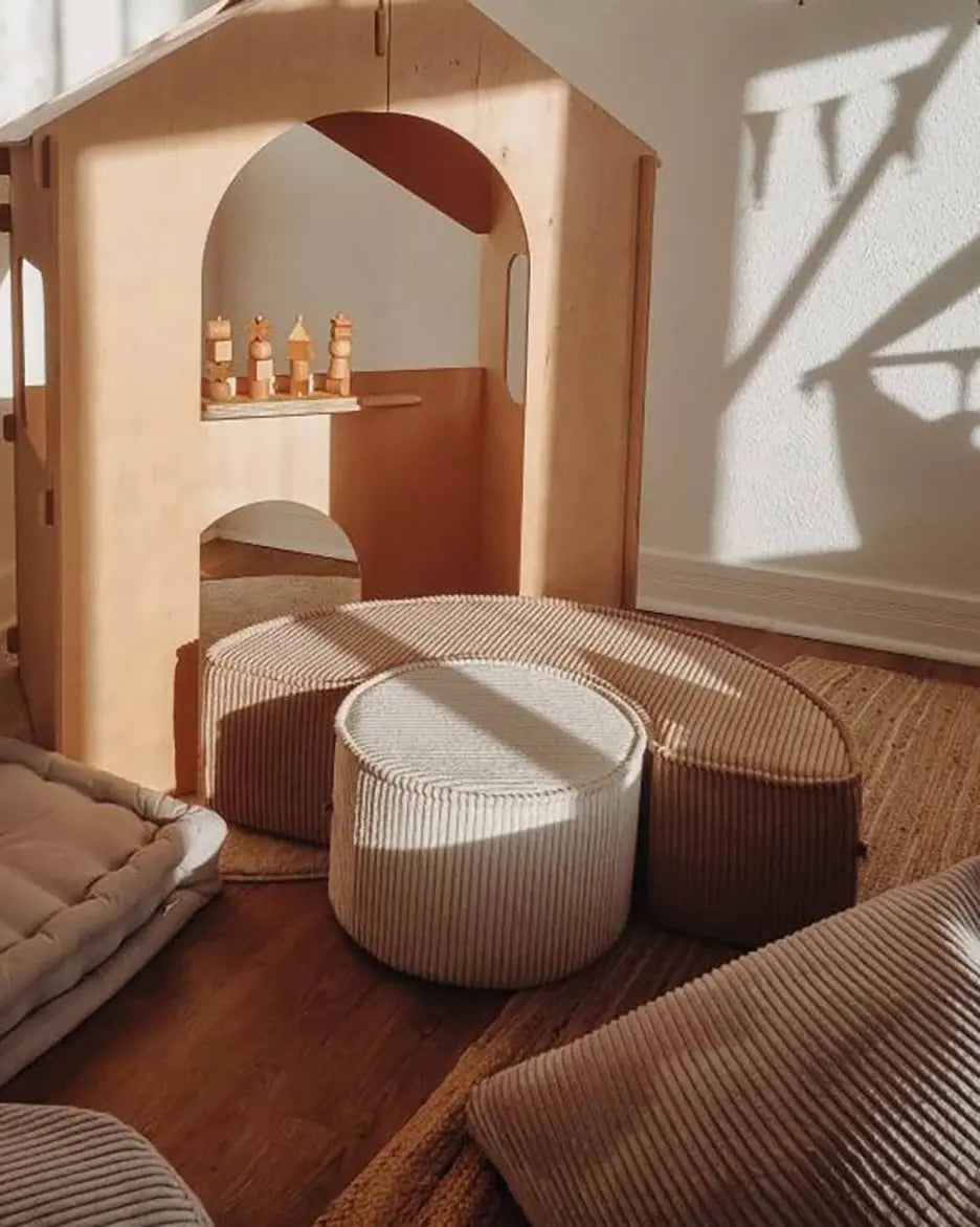 Wigiwama - Sitzpuff-Set "Pouffe Set" | brown-sugar-pouffe-seat