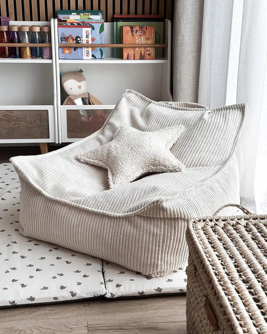 Wigiwama - Kissen "Star Cushion" | cream-white