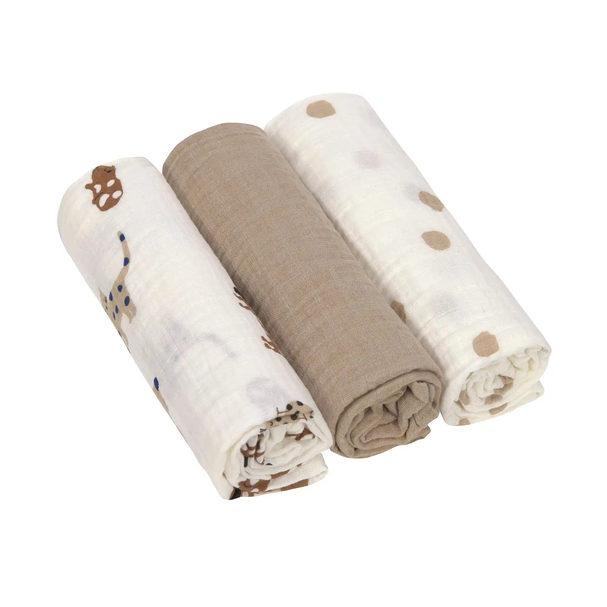 Lässig - Swaddle "Swaddle & Burp Blanket L Little Mateys" | royal blue