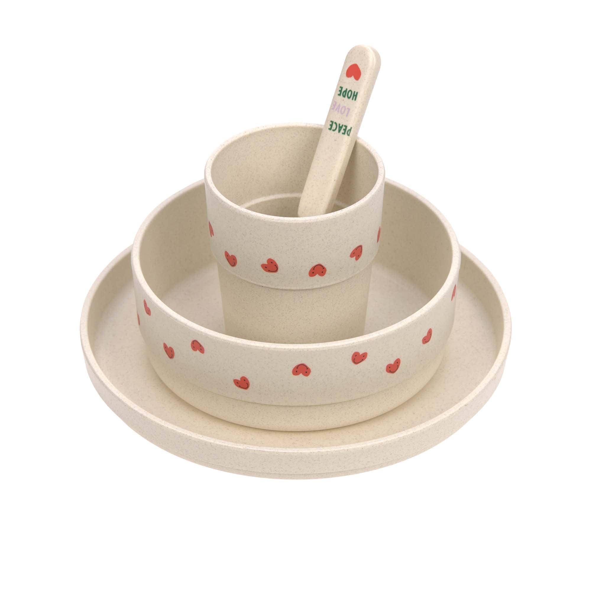 Lässig - Geschirrset "Dish Set PP/Cellulose Happy Rascals " | lavender