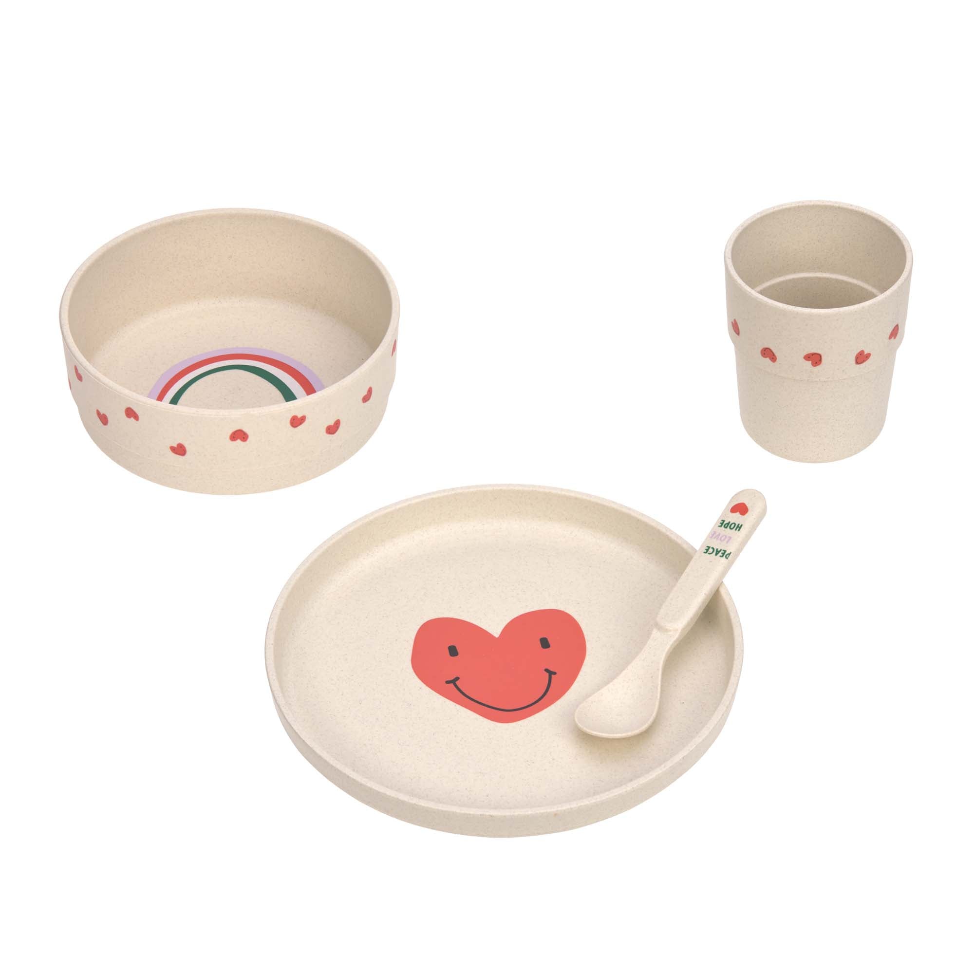 Lässig - Geschirrset "Dish Set PP/Cellulose Happy Rascals " | lavender