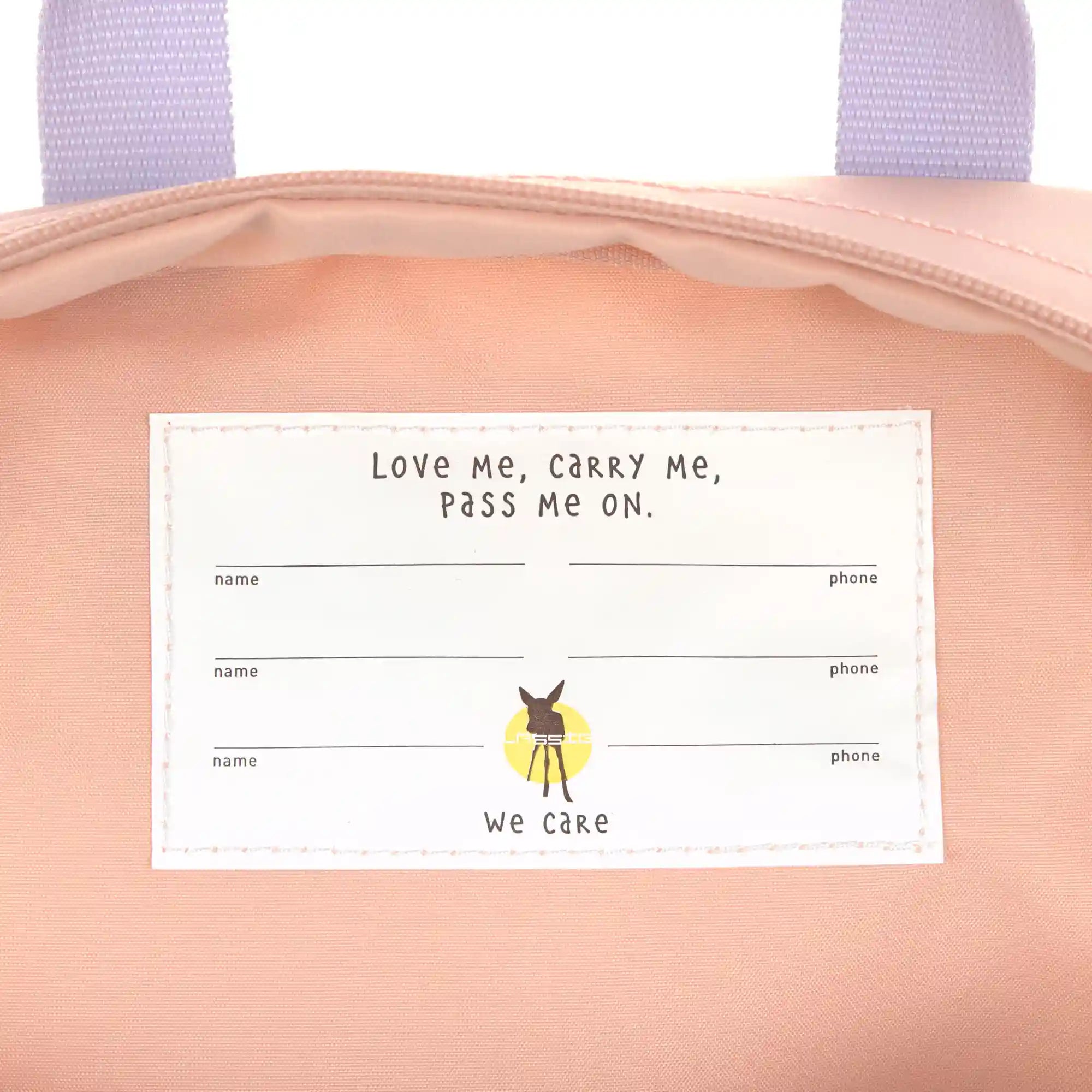 Lässig - Kindergartenrucksack "Mini Square Backpack Little Gang " | cherry peach