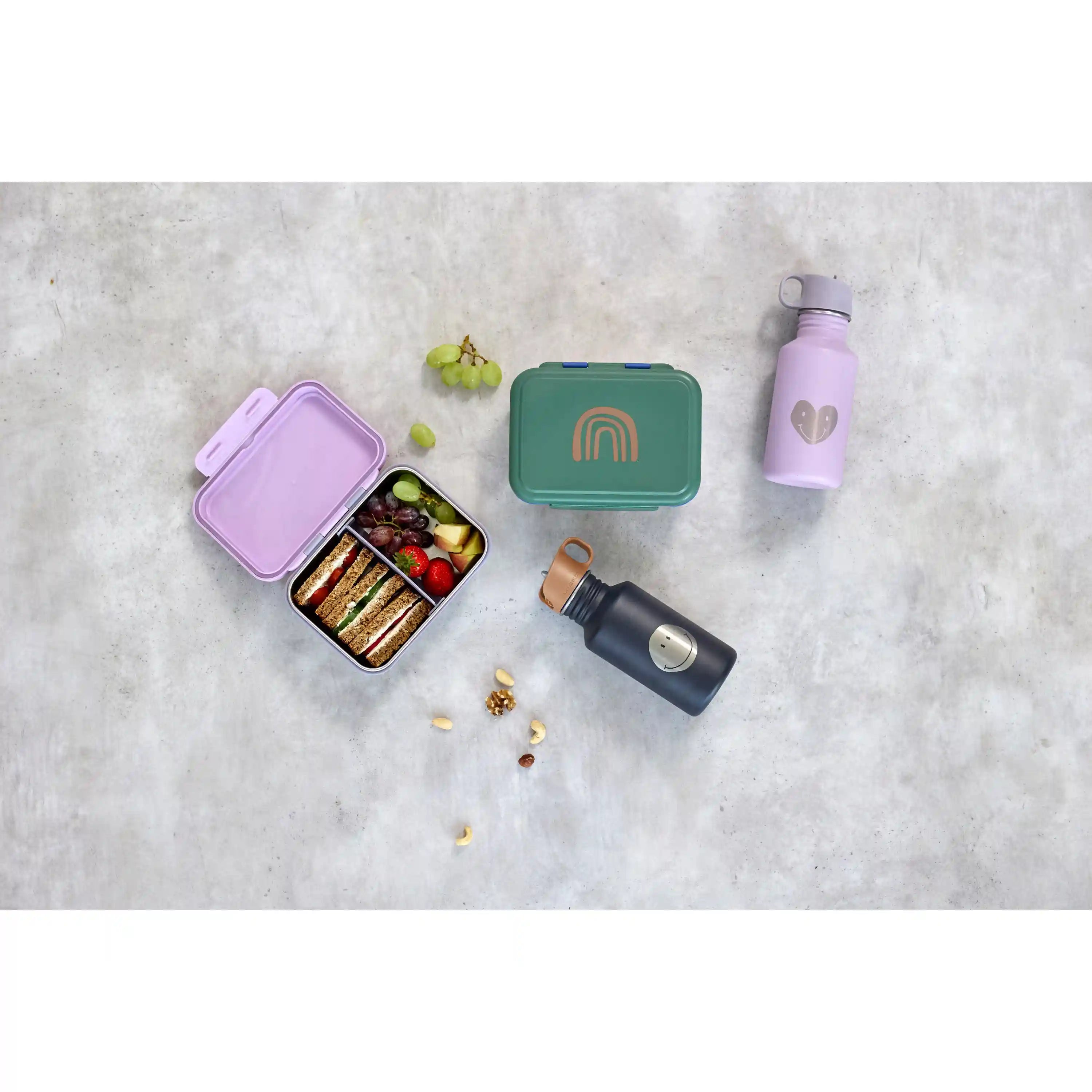 Lässig - Brotdose "Lunchbox Stainless Steel Little Gang " | lilac