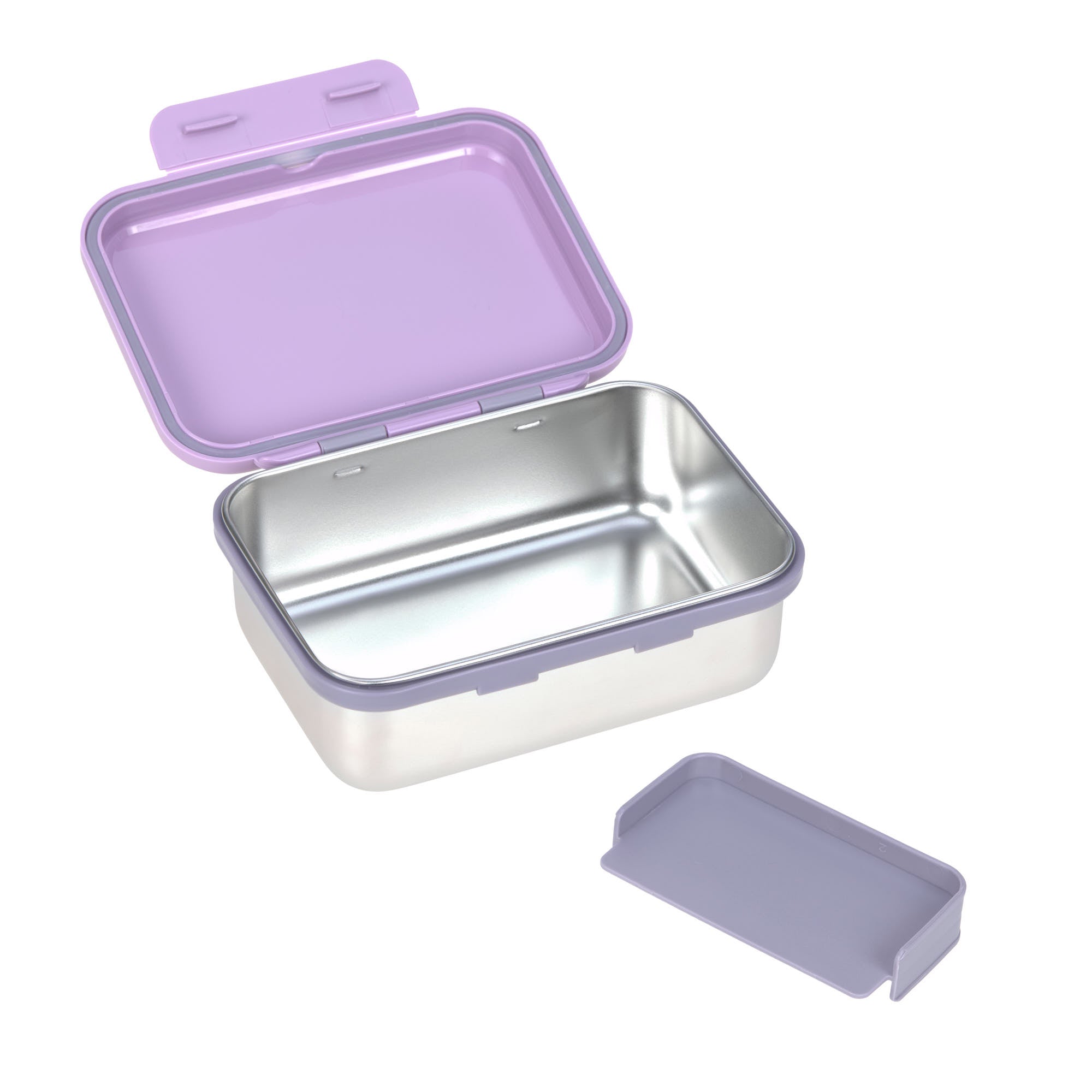 Lässig - Brotdose "Lunchbox Stainless Steel Little Gang " | lilac