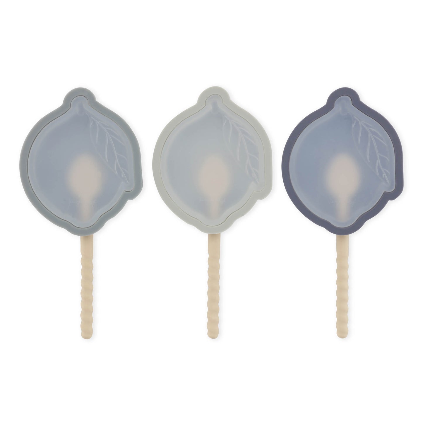Konges Sløjd - Eisformen "3 Pack Ice Cream Molds Lemon" | blue mix - Leja Concept Store